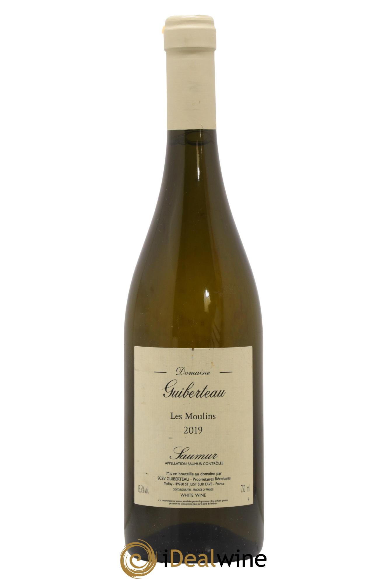 Saumur Les Moulins Domaine Guiberteau  2019 - Lot de 1 bouteille - 0