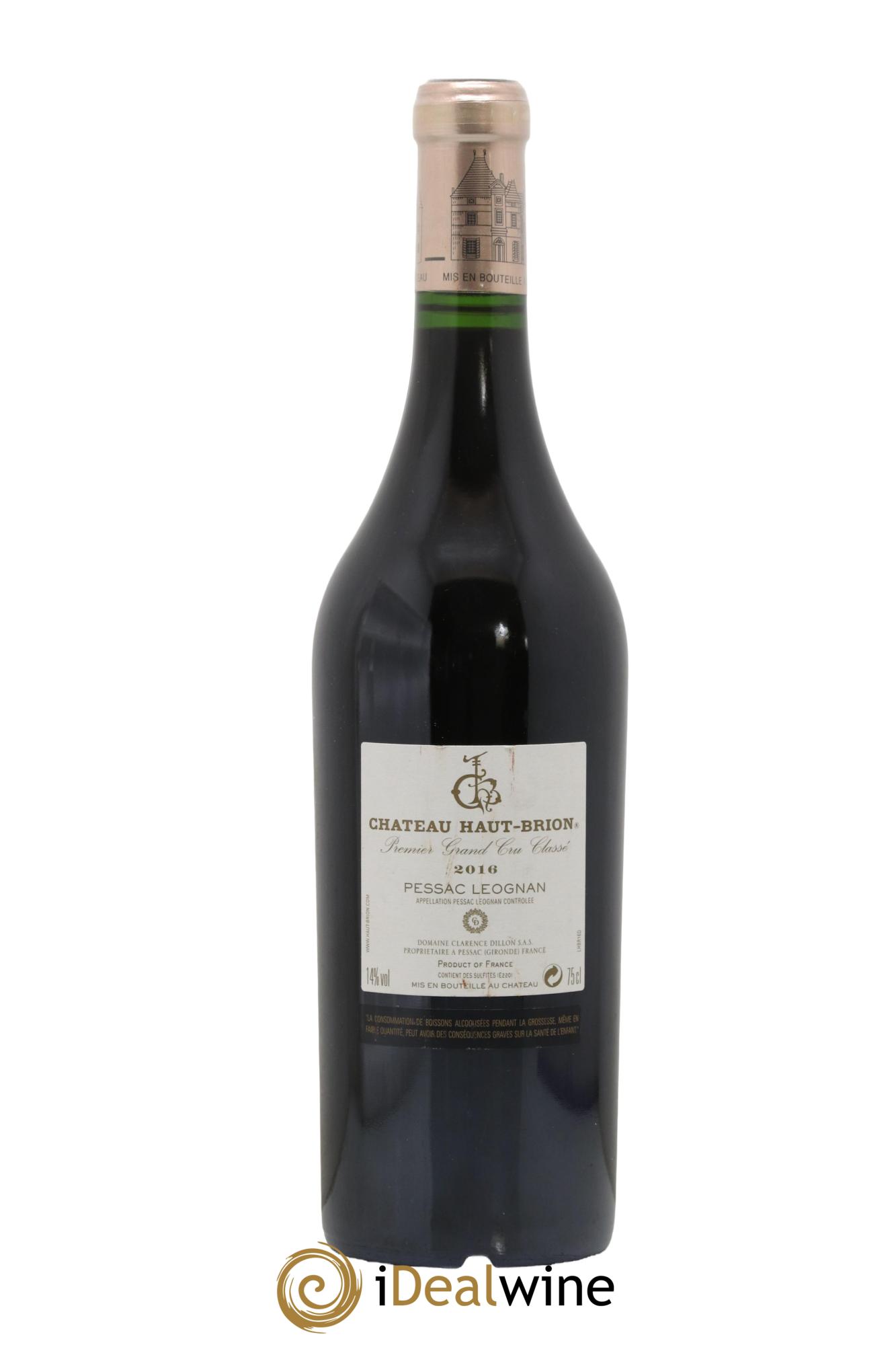 Château Haut Brion 1er Grand Cru Classé  2016 - Lot de 1 bouteille - 1