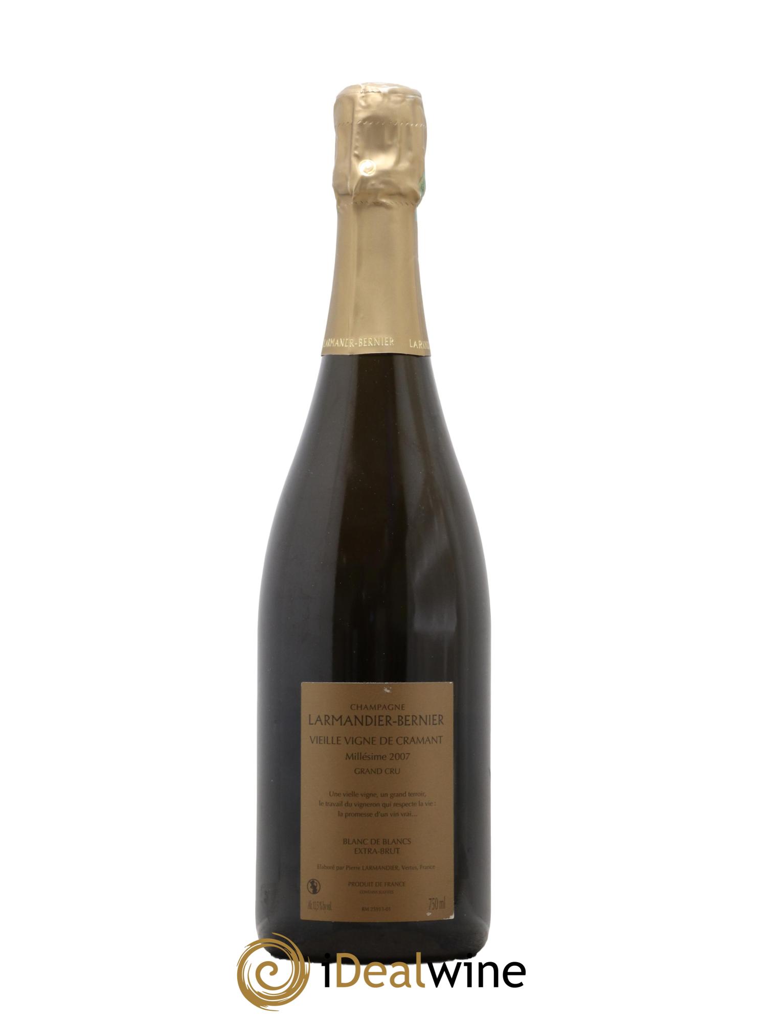 Vieille Vigne de Cramant Grand Cru Extra Brut Larmandier-Bernier 2007 - Lotto di 1 bottiglia - 1