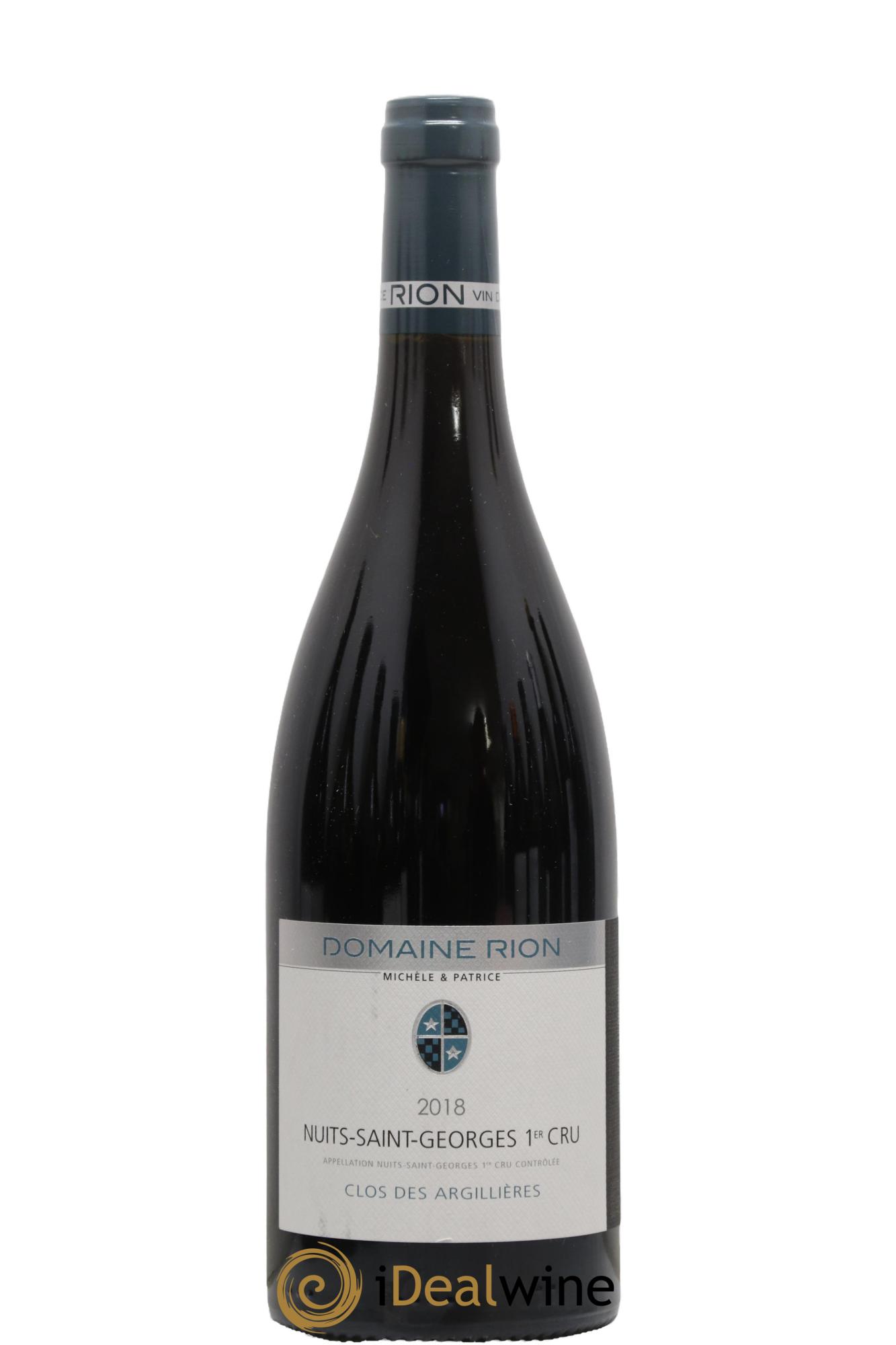 Nuits Saint-Georges 1er Cru Clos Des Argillières Patrice Rion (Domaine) 2018 - Posten von 1 Flasche - 0