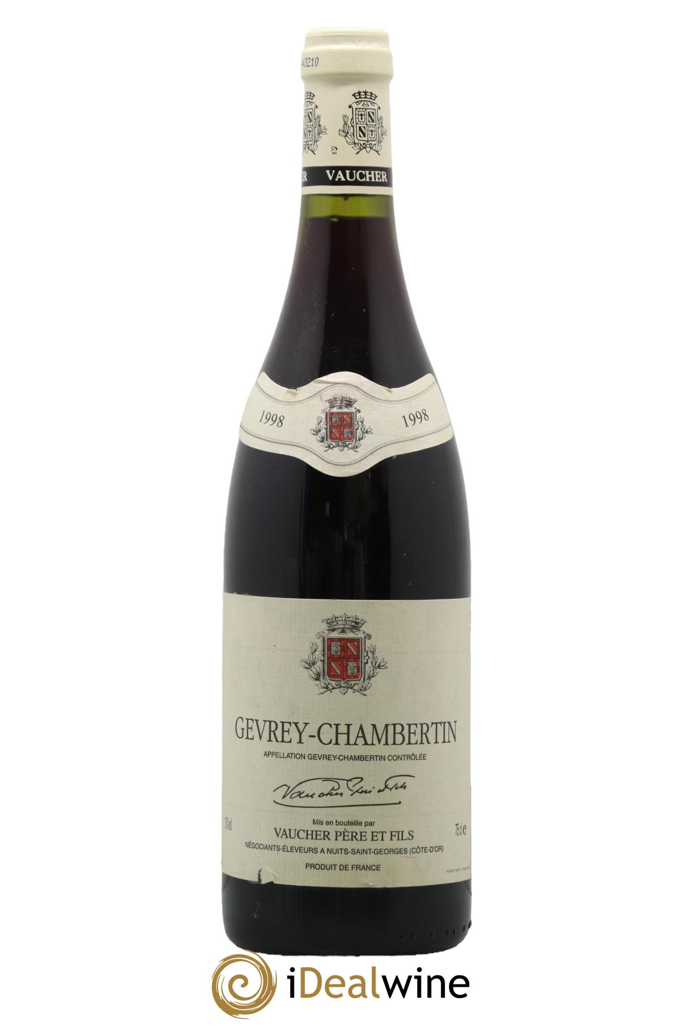 Gevrey-Chambertin Vaucher Père et Fils 1998 - Lot de 1 bouteille - 0