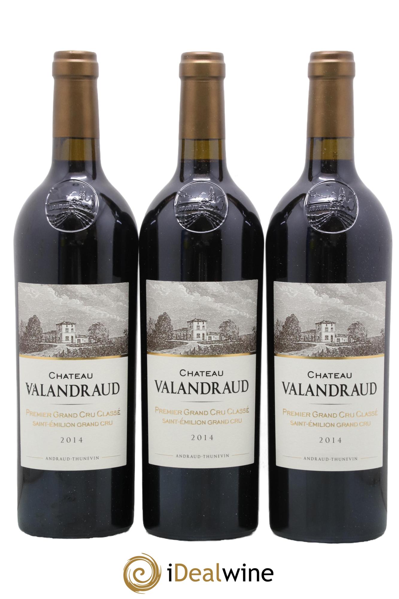 Château de Valandraud 1er Grand Cru Classé B depuis 2012 2014 - Lot de 3 bouteilles - 0