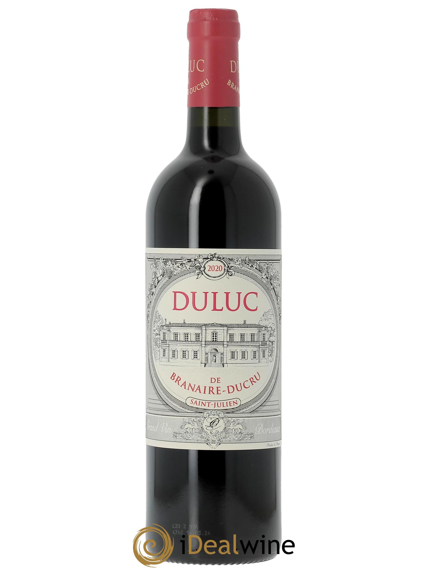 Duluc de Branaire Second Vin  2020 - Lotto di 1 bottiglia - 0