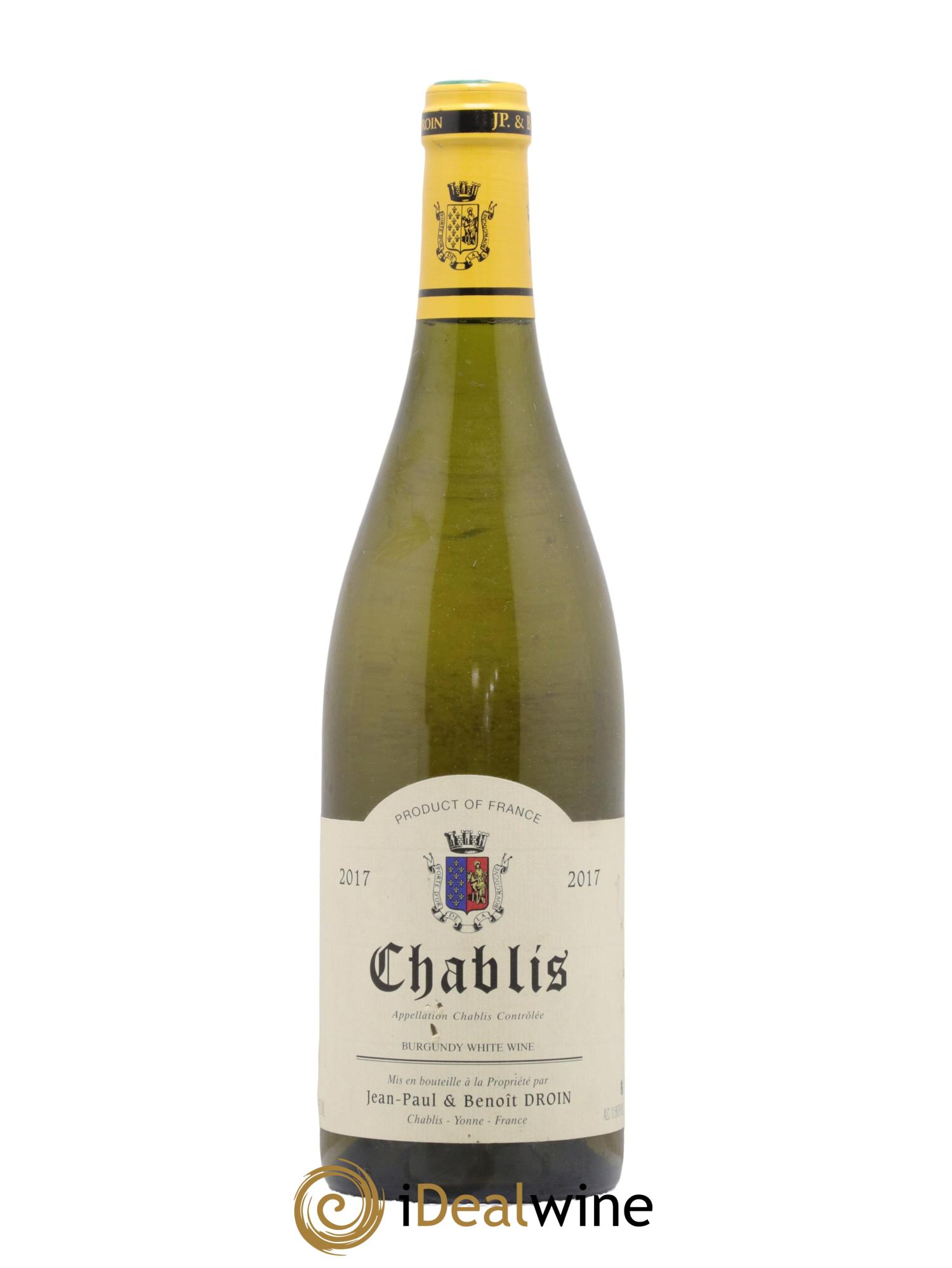 Chablis Jean-Paul & Benoît Droin (Domaine)  2017 - Lot de 1 bouteille - 0