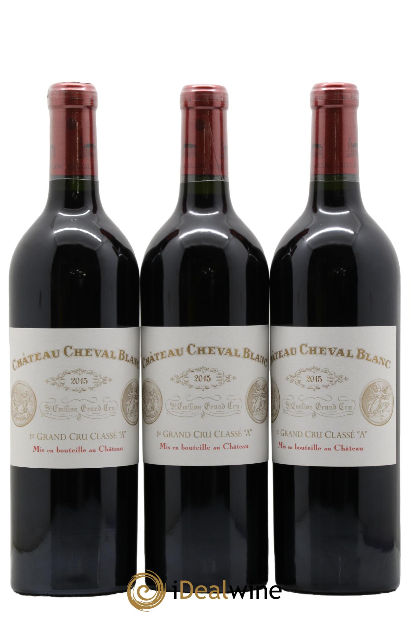 Château Cheval Blanc 1er Grand Cru Classé A  2015 - Lotto di 6 bottiglie - 3