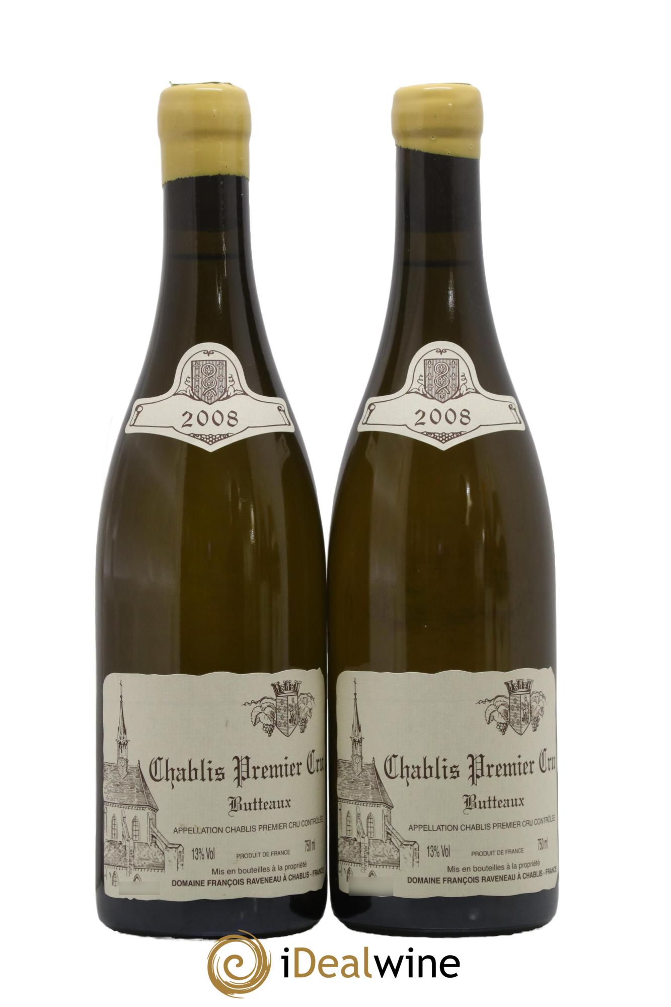 Chablis 1er Cru Butteaux Raveneau (Domaine) 2008 - Posten von 2 Flaschen - 0