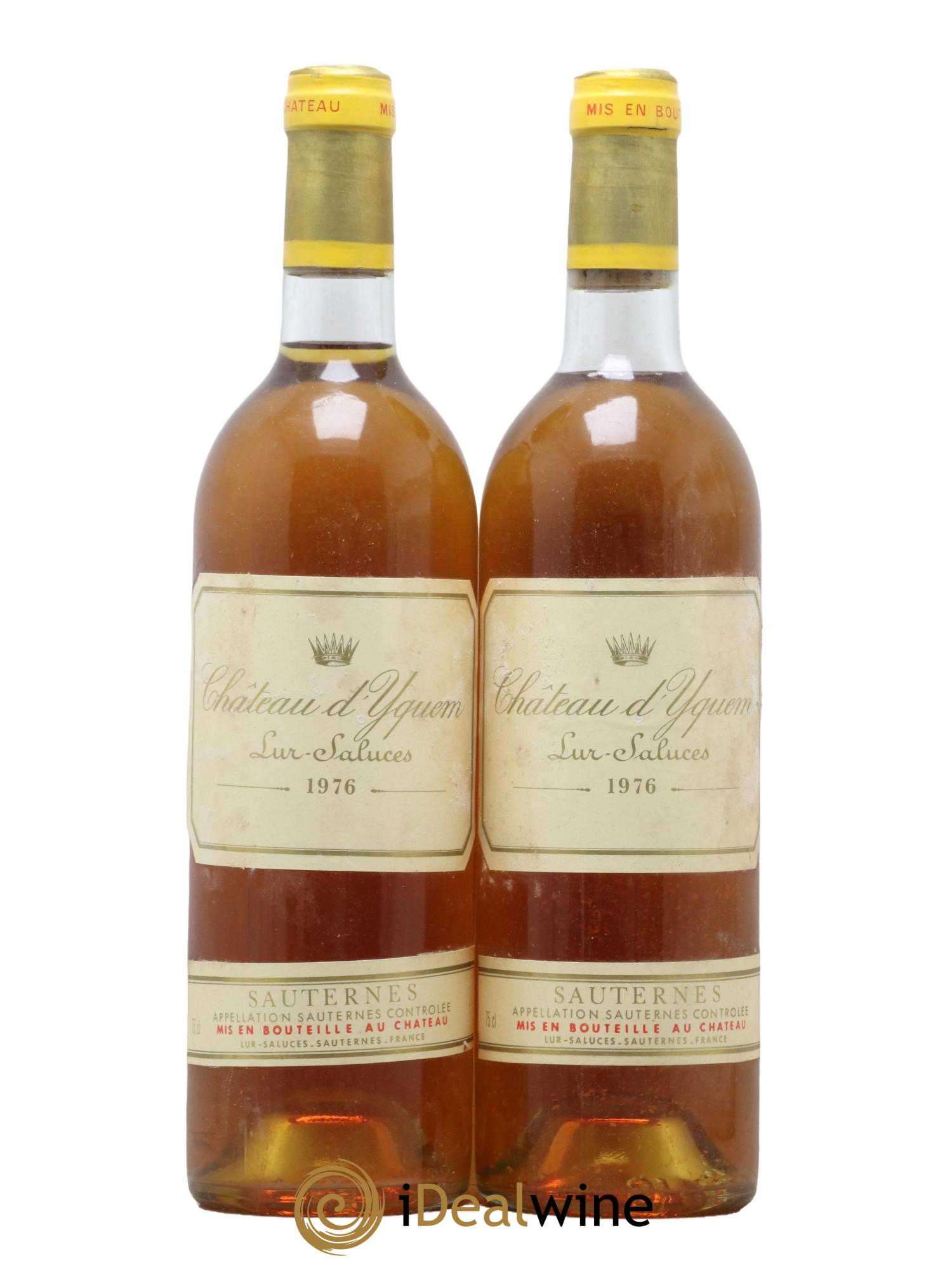 Château d' Yquem 1er Cru Classé Supérieur 1976 - Lot of 2 bottles - 0