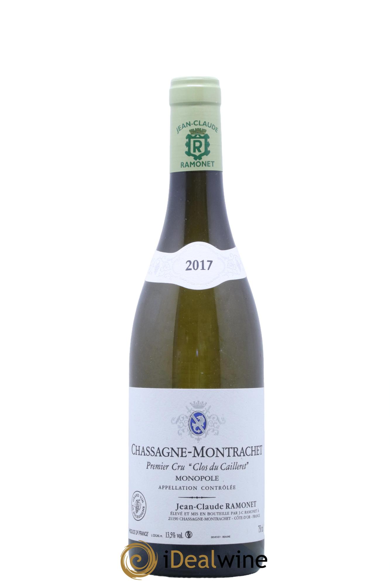 Chassagne-Montrachet 1er Cru Clos du Cailleret Ramonet (Domaine)  2017 - Posten von 1 Flasche - 0