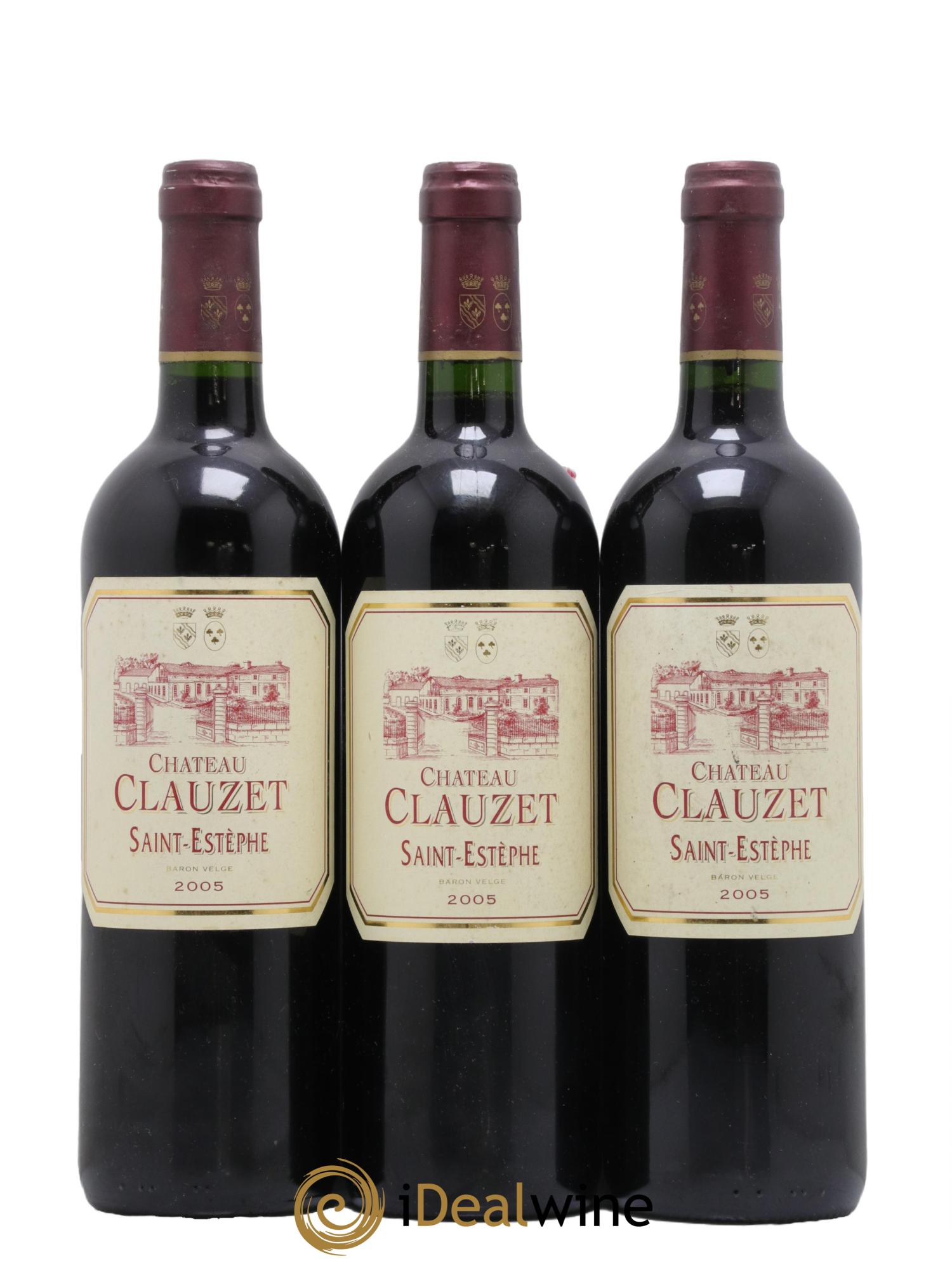 Château Clauzet  2005 - Lot of 3 bottles - 0