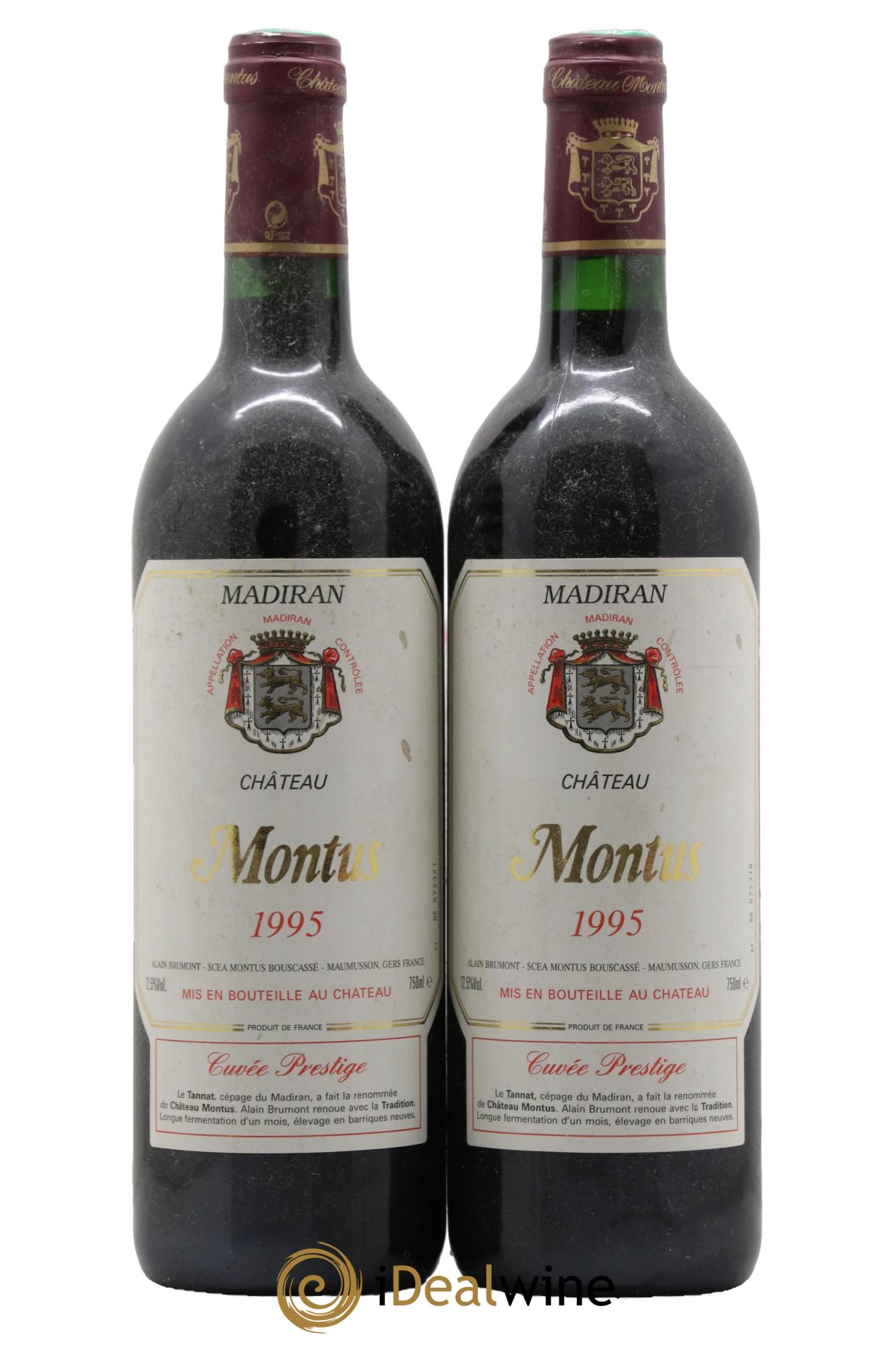 Madiran Château Montus-Prestige Alain Brumont 1995 - Lot of 2 bottles - 0