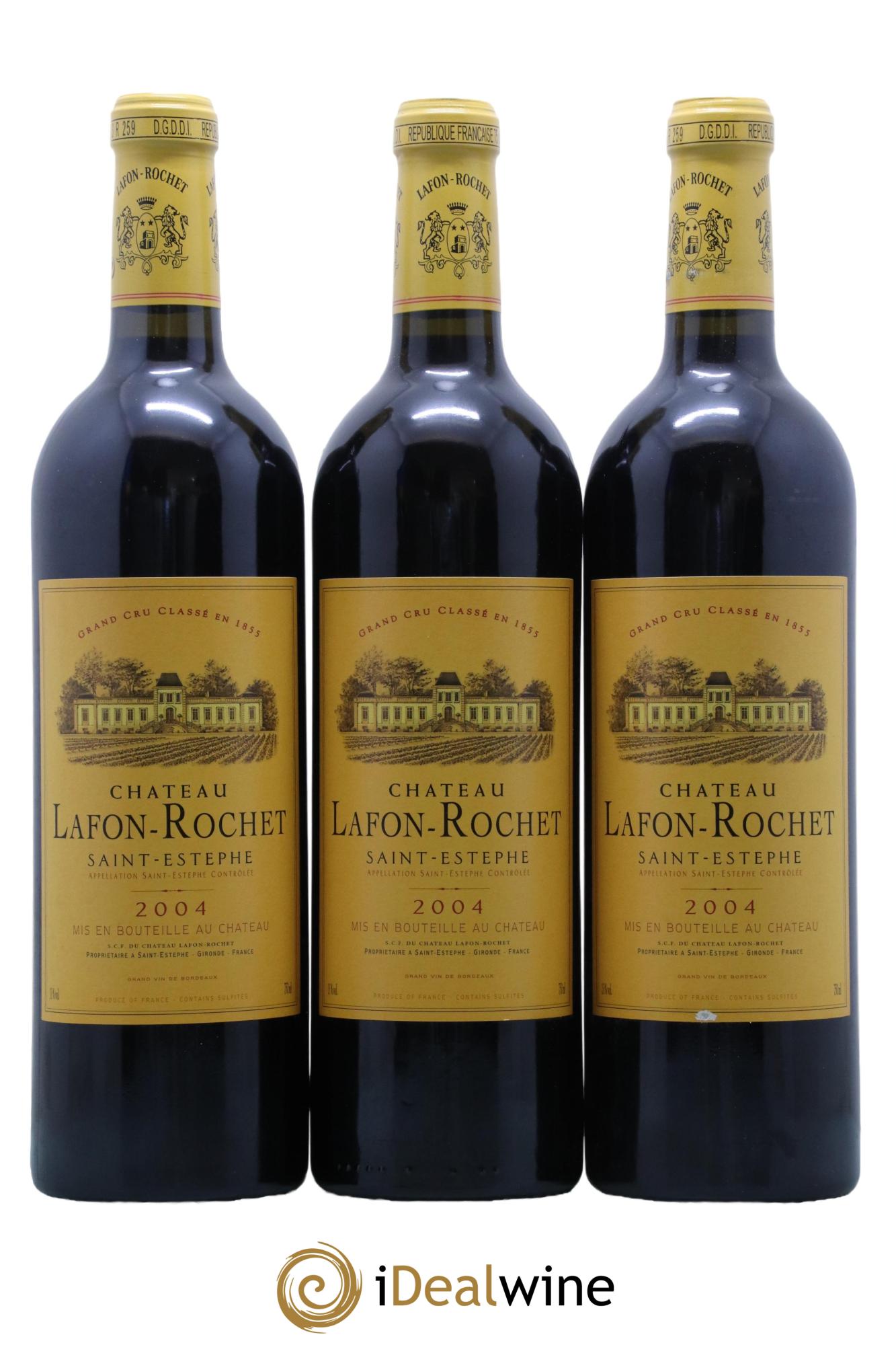 Château Lafon Rochet 4ème Grand Cru Classé  2004 - Lot de 12 bouteilles - 3