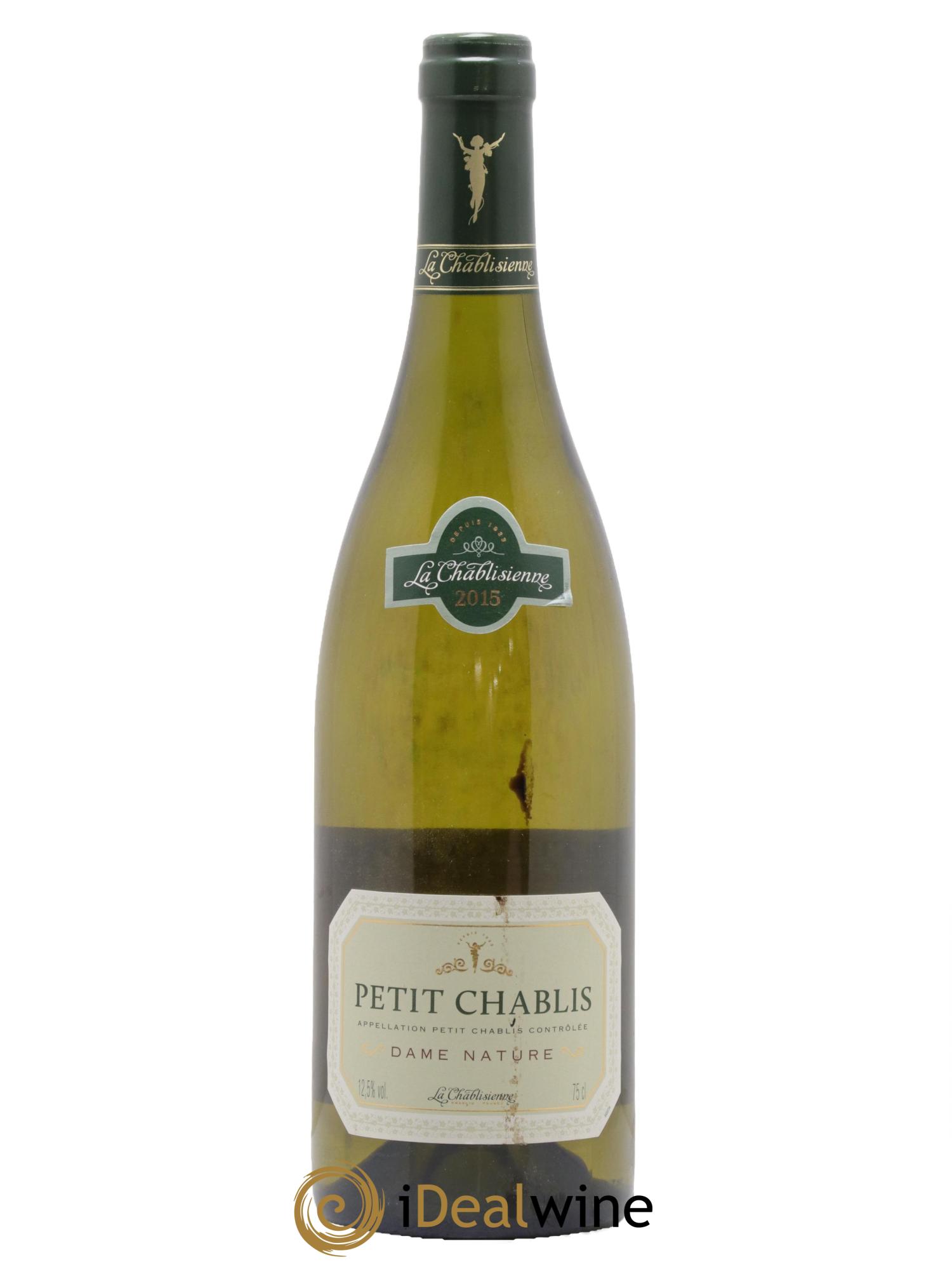 Petit Chablis Dame Nature La Chablisienne 2015 - Lot de 1 bouteille - 0