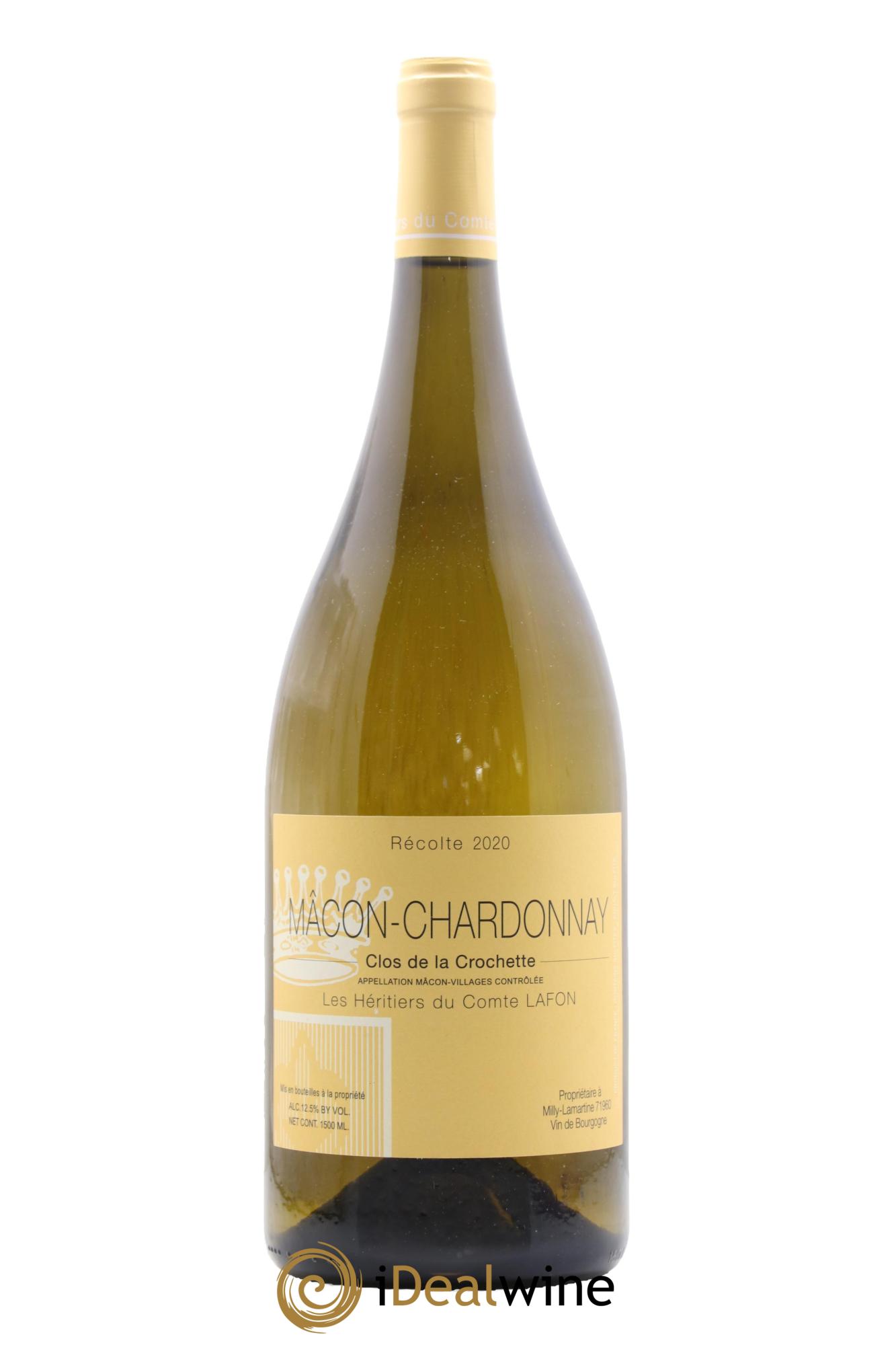 Mâcon Clos de la Crochette Héritiers du Comte Lafon (Domaine des)  2020 - Lotto di 1 magnum - 0