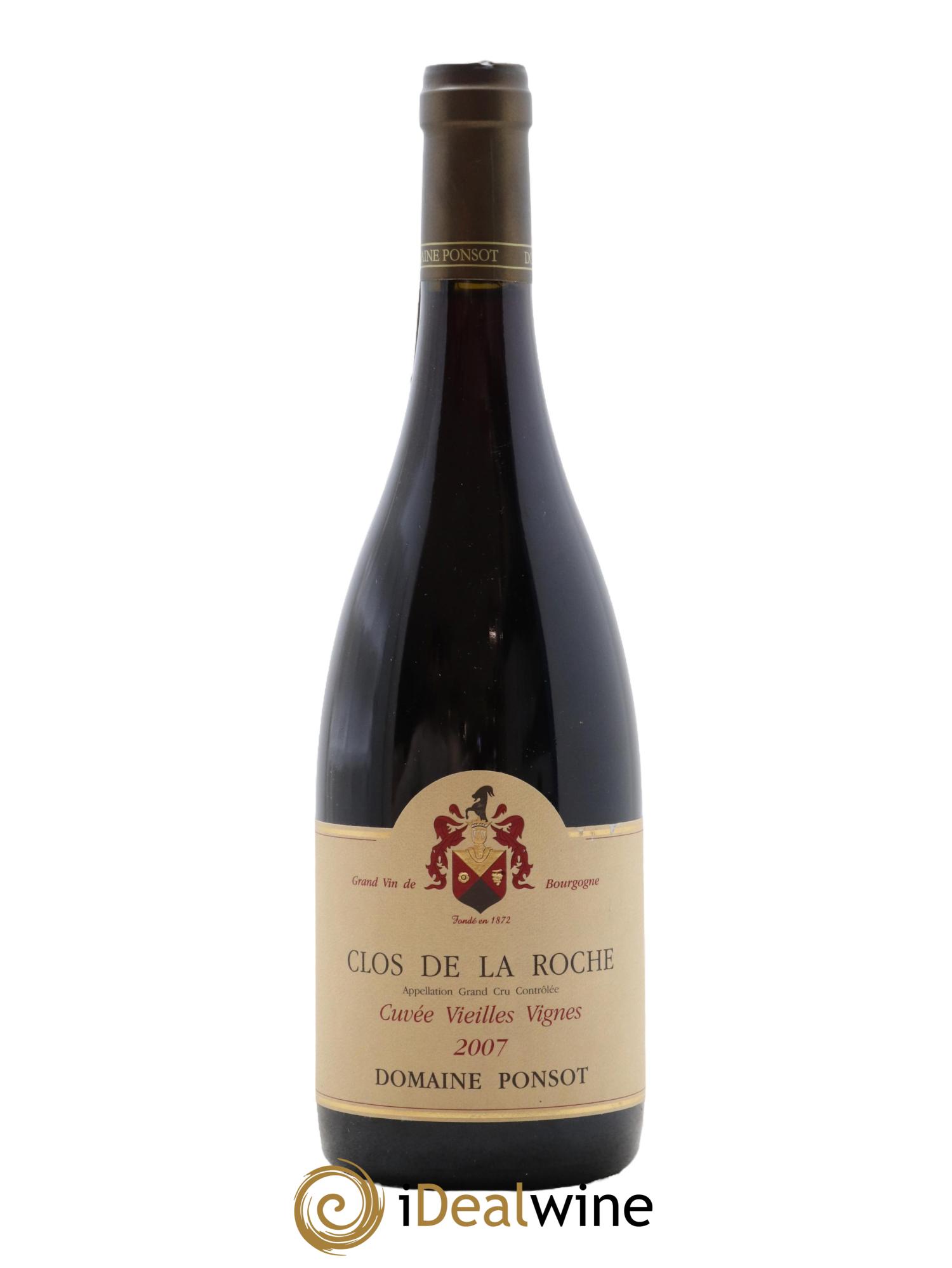 Clos de la Roche Grand Cru Vieilles Vignes Ponsot (Domaine) 2007 - Lotto di 1 bottiglia - 0