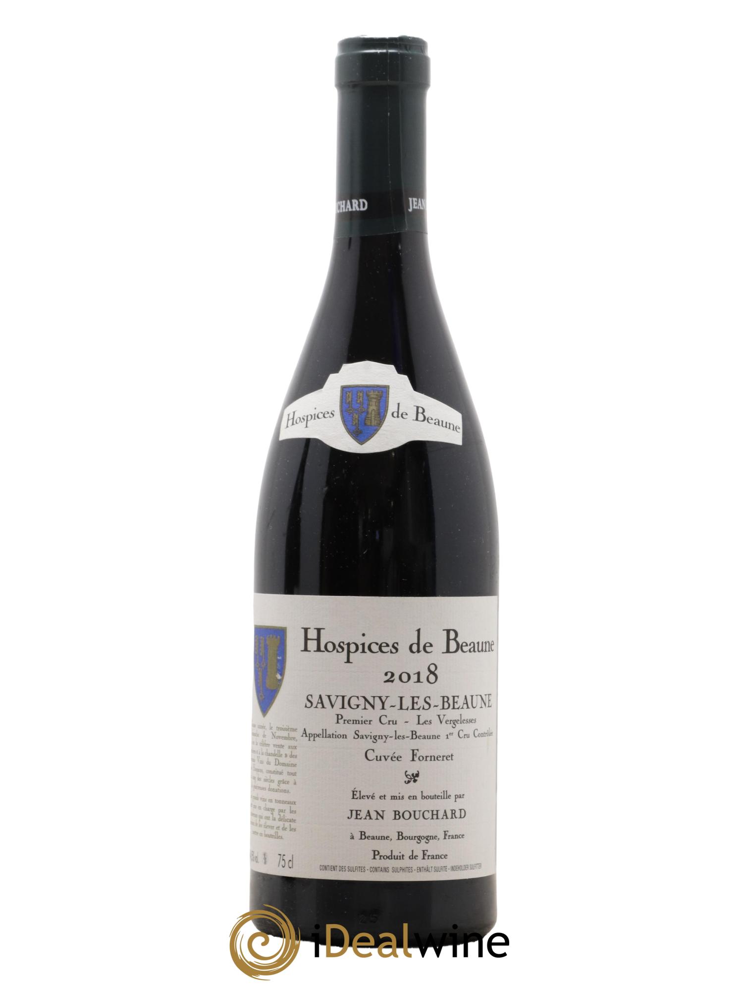 Savigny-lès-Beaune 1er Cru Les Vergelesses Hospices de Beaune Cuvée Forneret Domaine Jean Bouchard 2018 - Lot of 1 bottle - 0