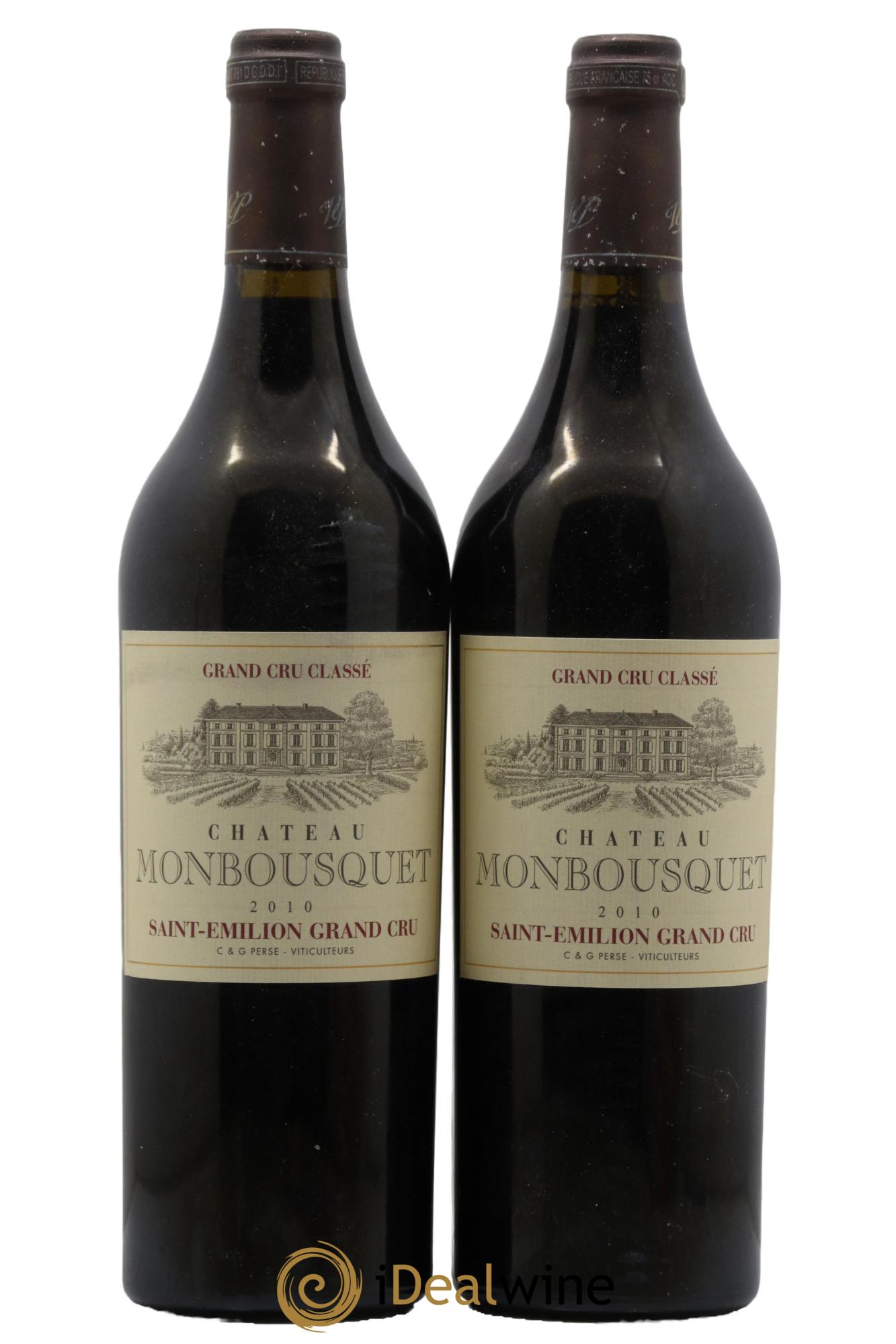 Château Monbousquet Grand Cru Classé 2010 - Lotto di 2 bottiglie - 0