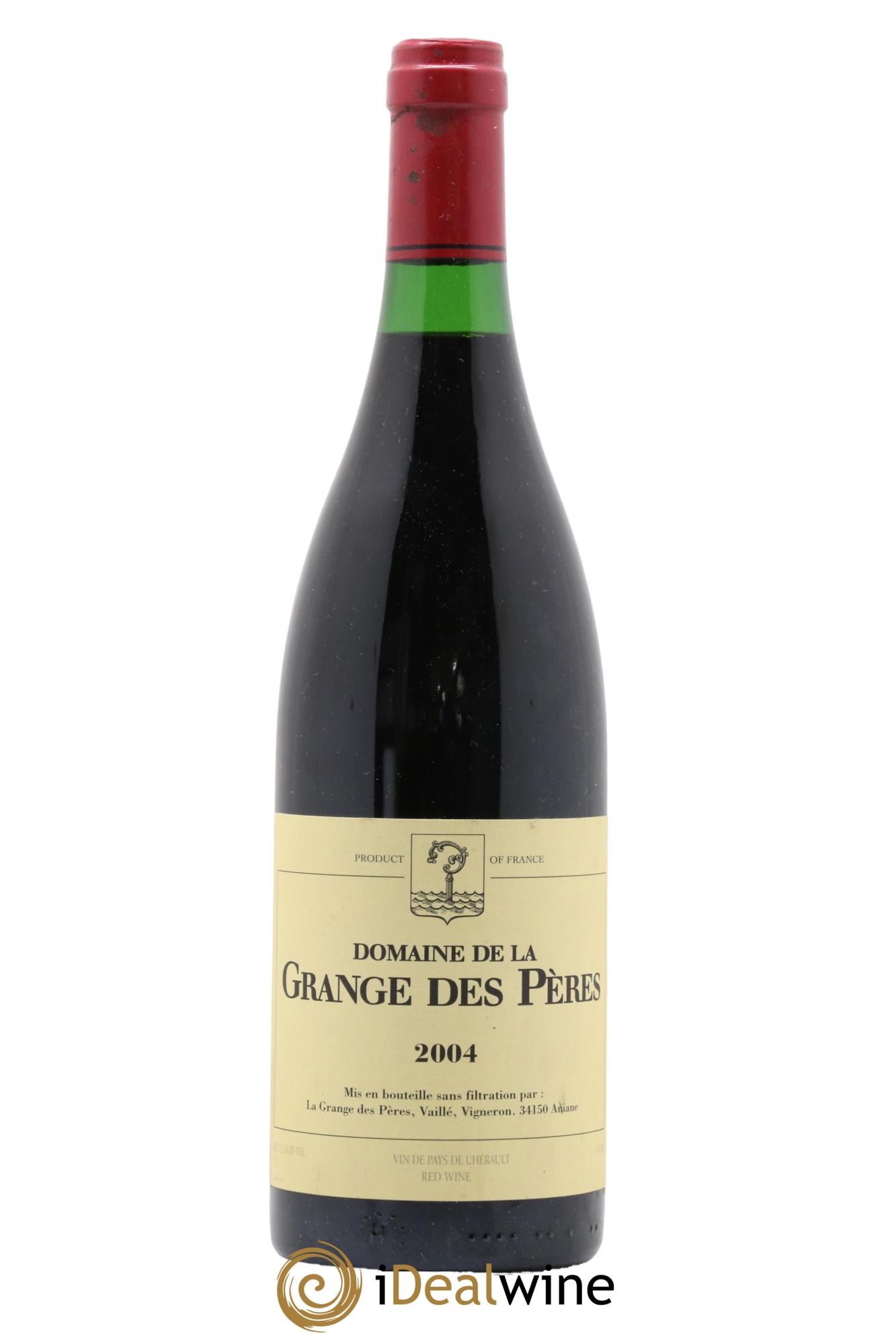 IGP Pays d'Hérault Grange des Pères Laurent Vaillé 2004 - Lot de 1 bouteille - 0