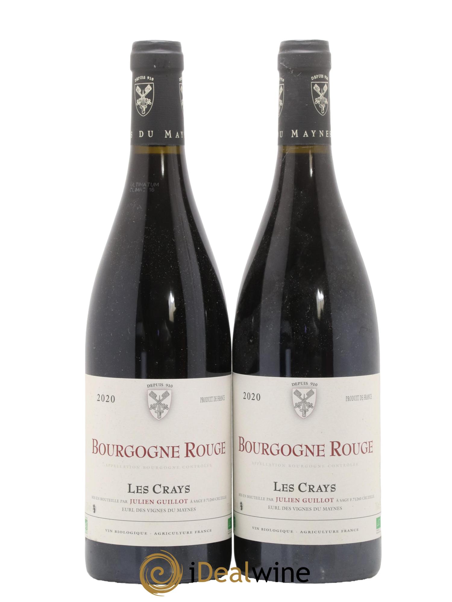 Bourgogne Les Crays Les Vignes du Maynes 2020 - Lot de 2 bouteilles - 0