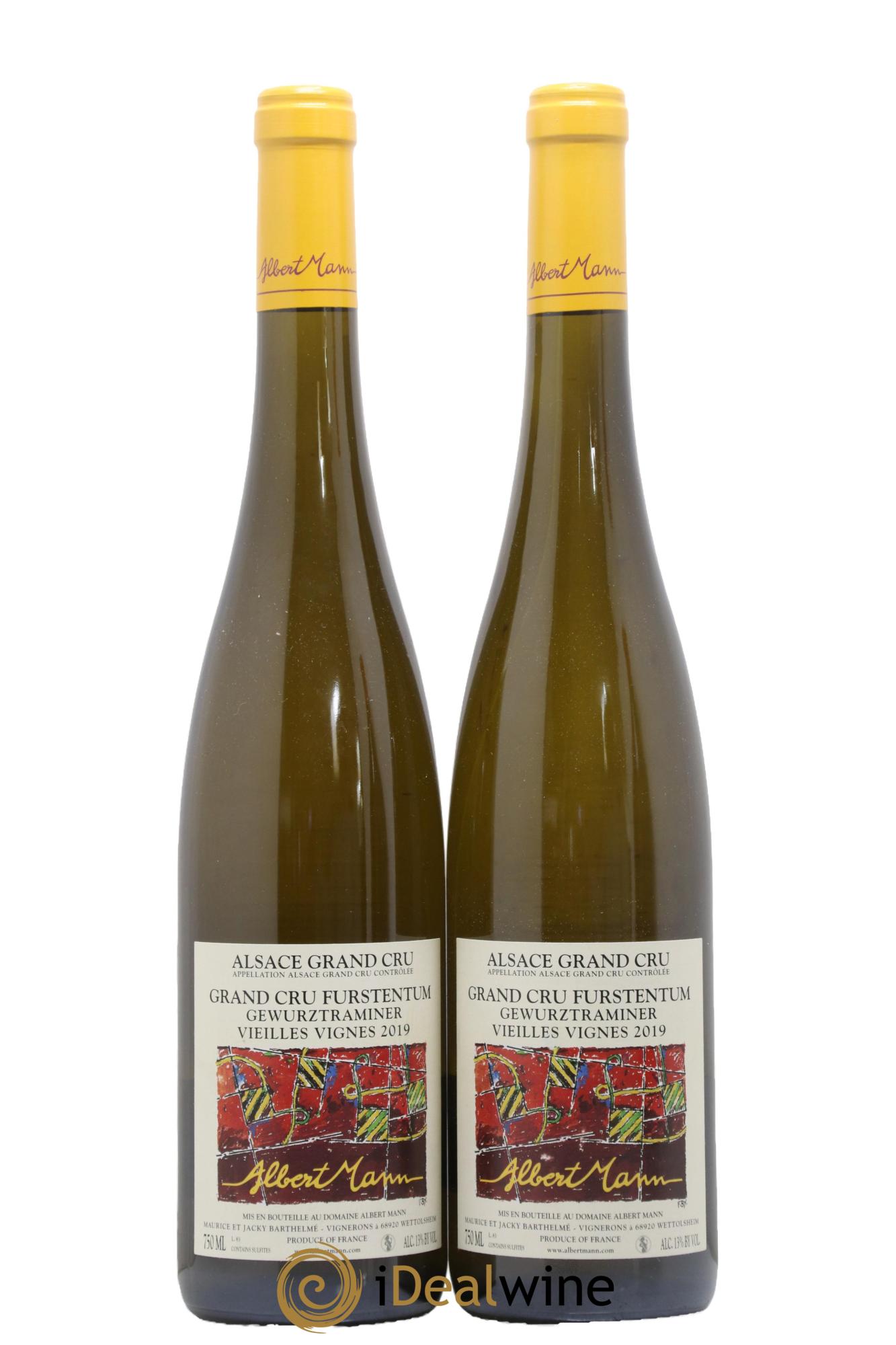 Alsace Gewurztraminer Grand Cru Furstentum Vieilles Vignes Albert Mann 2019 - Posten von 2 Flaschen - 0