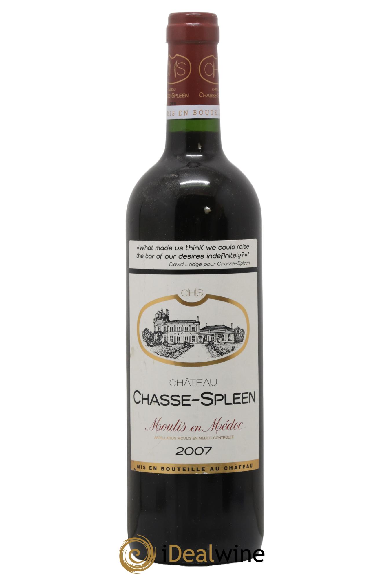 Château Chasse Spleen  2007 - Lot of 1 bottle - 0