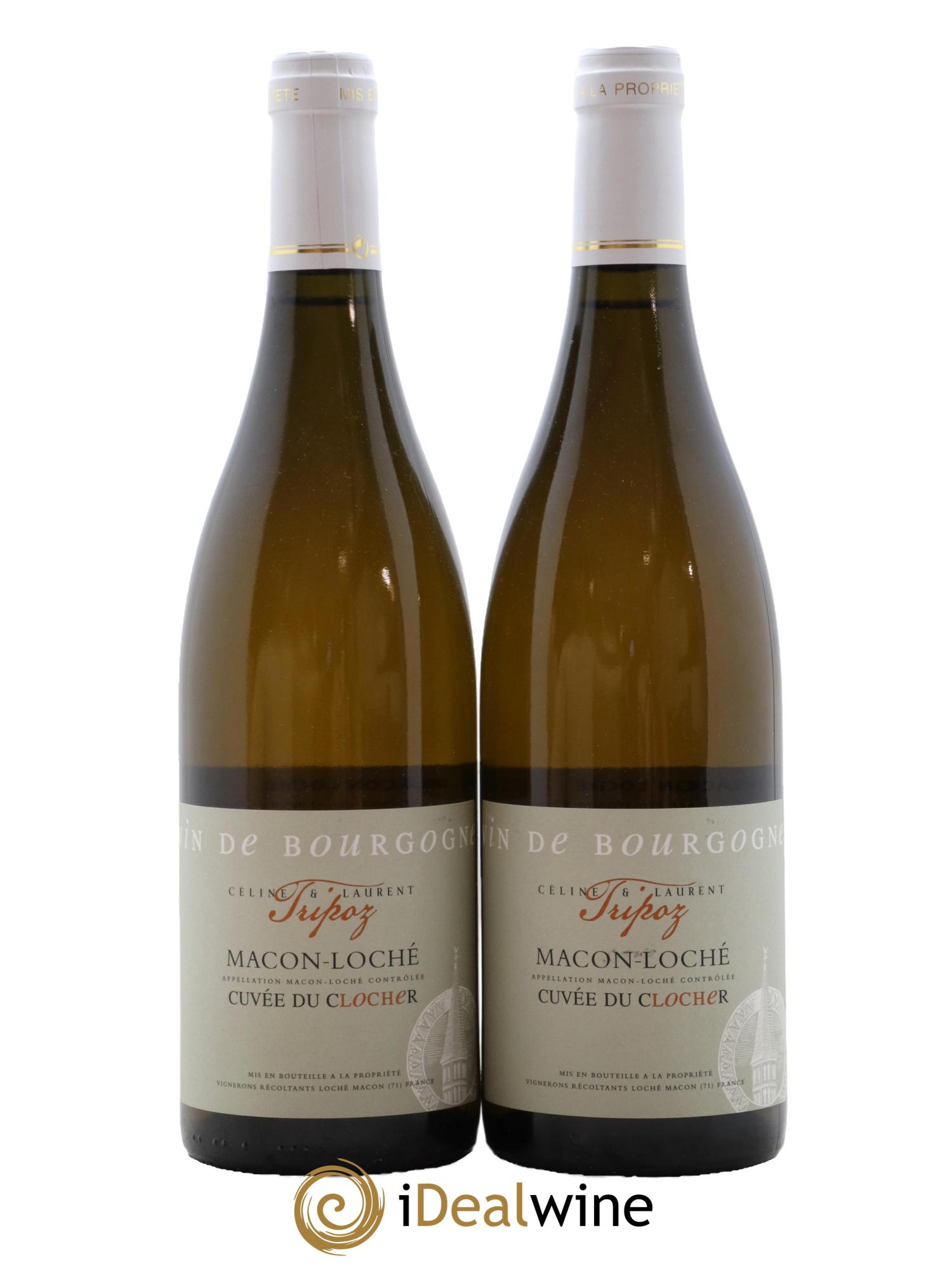 Mâcon Macon Loche Cuvee Du Clocher Tripoz 2015 - Lot de 2 bouteilles - 0