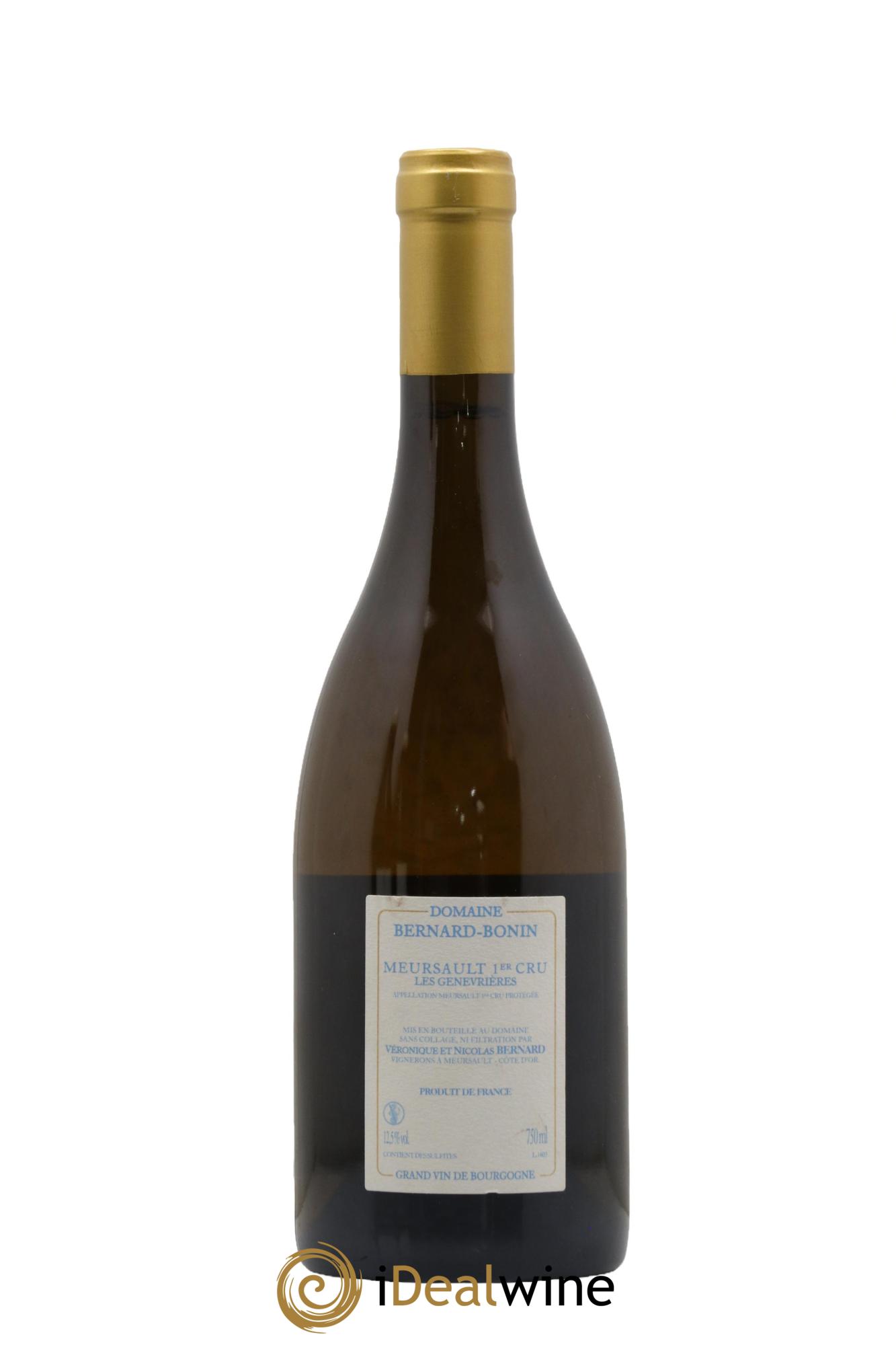 Meursault 1er Cru Les Genevrières Bernard Bonin 2016 - Lot de 1 bouteille - 1