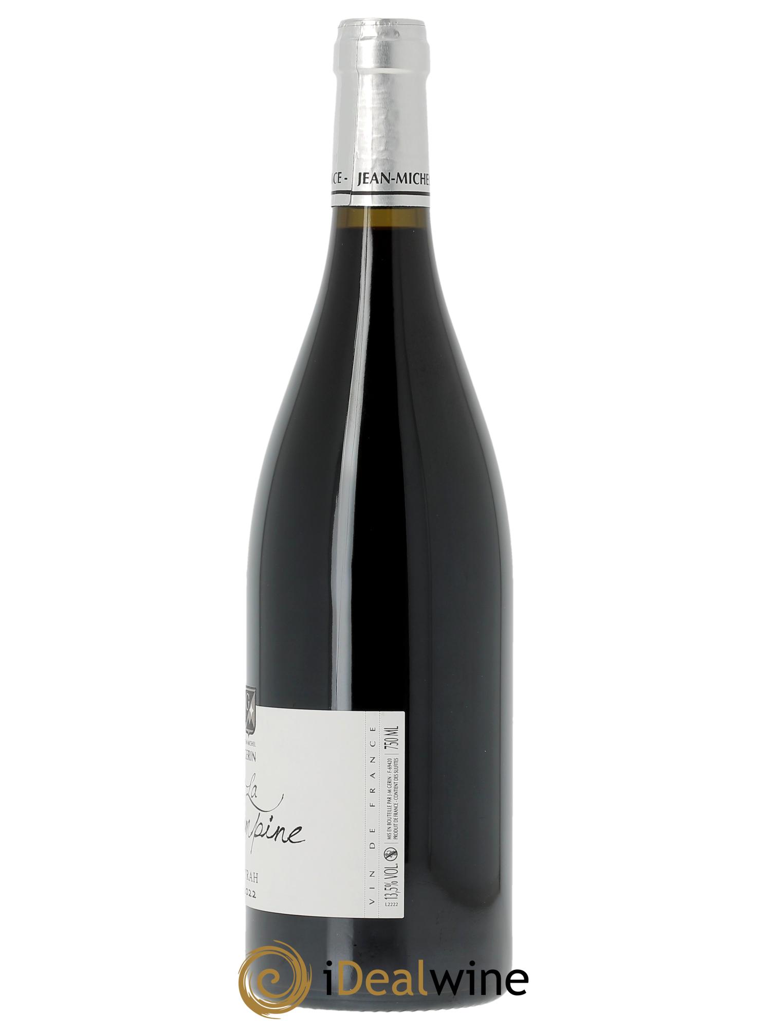 IGP Collines Rhodaniennes Syrah La Champine Jean-Michel Gerin  2022 - Posten von 1 Flasche - 1