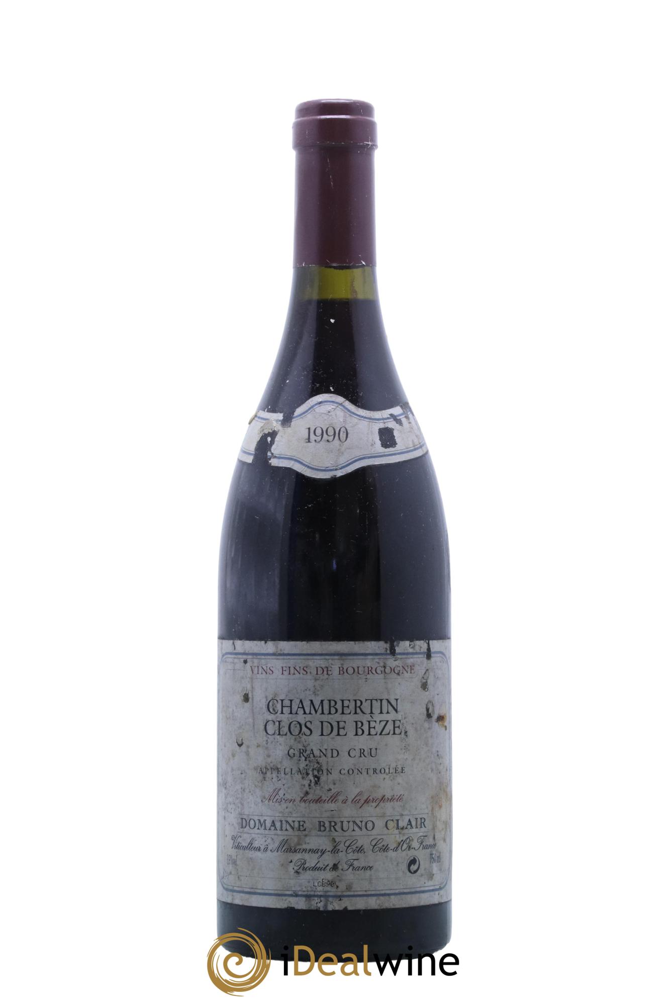 Chambertin Clos de Bèze Grand Cru Bruno Clair (Domaine)  1990 - Posten von 1 Flasche - 0