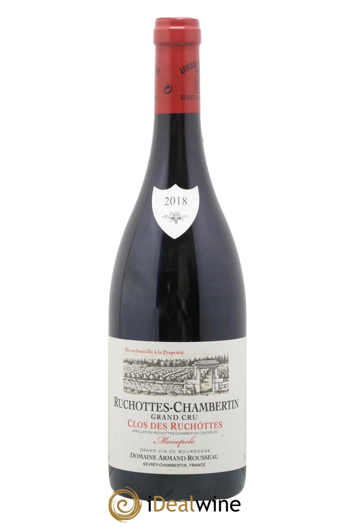 Ruchottes-Chambertin Grand Cru Clos des Ruchottes Armand Rousseau (Domaine) 2018 - Lotto di 1 bottiglia - 0