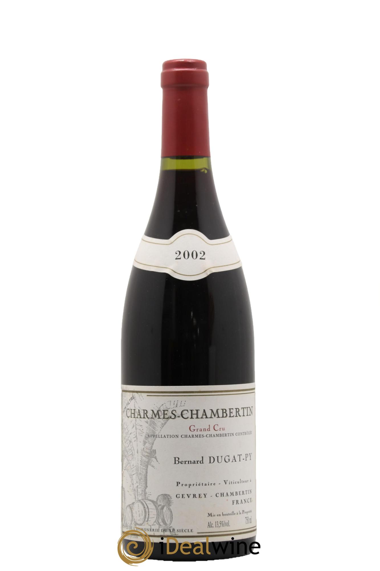 Charmes-Chambertin Grand Cru Dugat-Py 2002 - Lot de 1 bouteille - 0