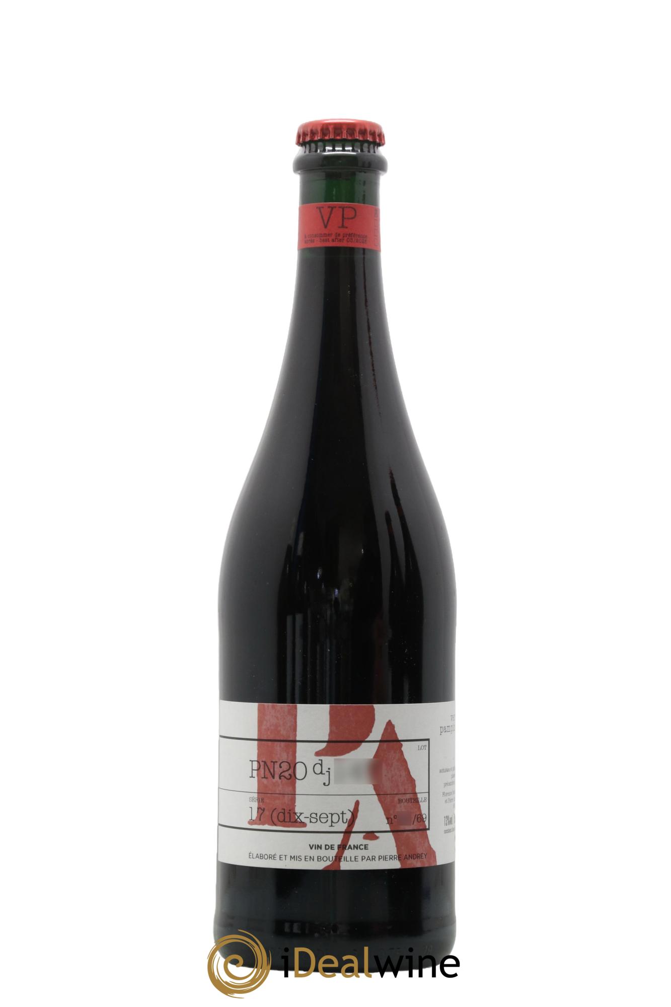 Vin de France Verba Pampinea Pinot Noir Florence Bouleaux et Pierre Andrey 2020 - Lot de 1 bouteille - 0