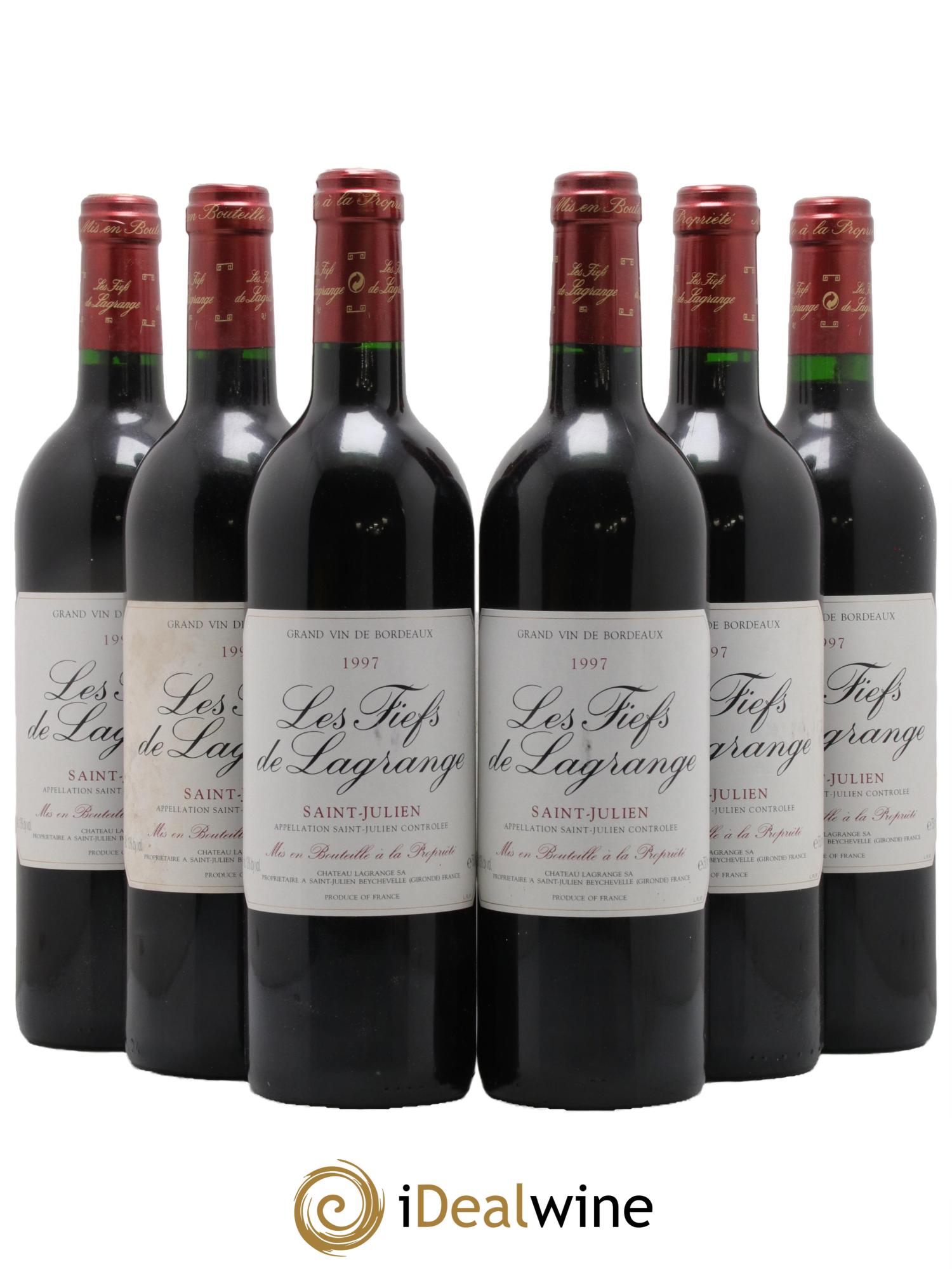 Les Fiefs de Lagrange Second Vin 1997 - Lot de 6 bouteilles - 0