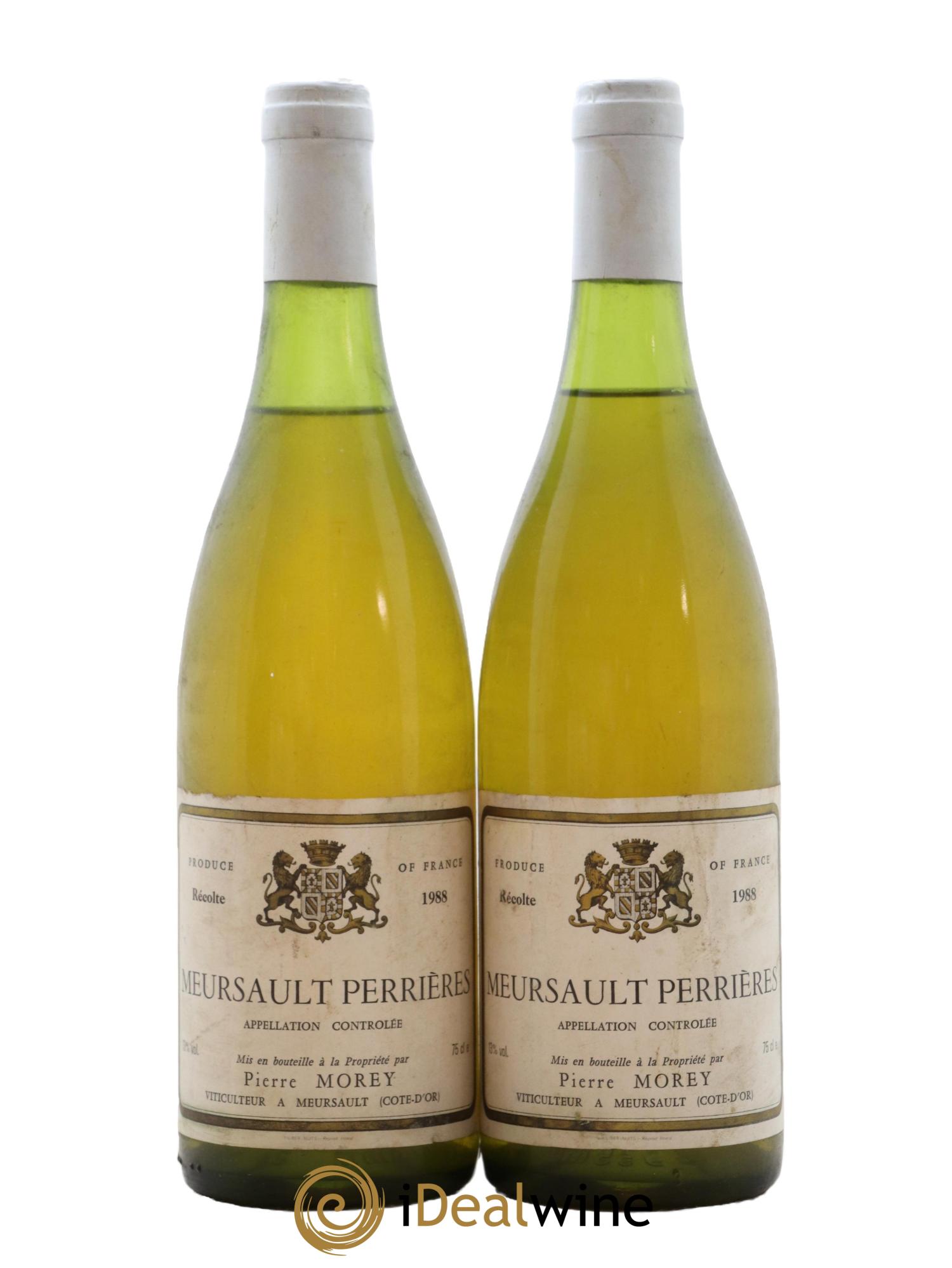 Meursault 1er Cru Perrières Pierre Morey (Domaine) 1988 - Posten von 2 Flaschen - 0