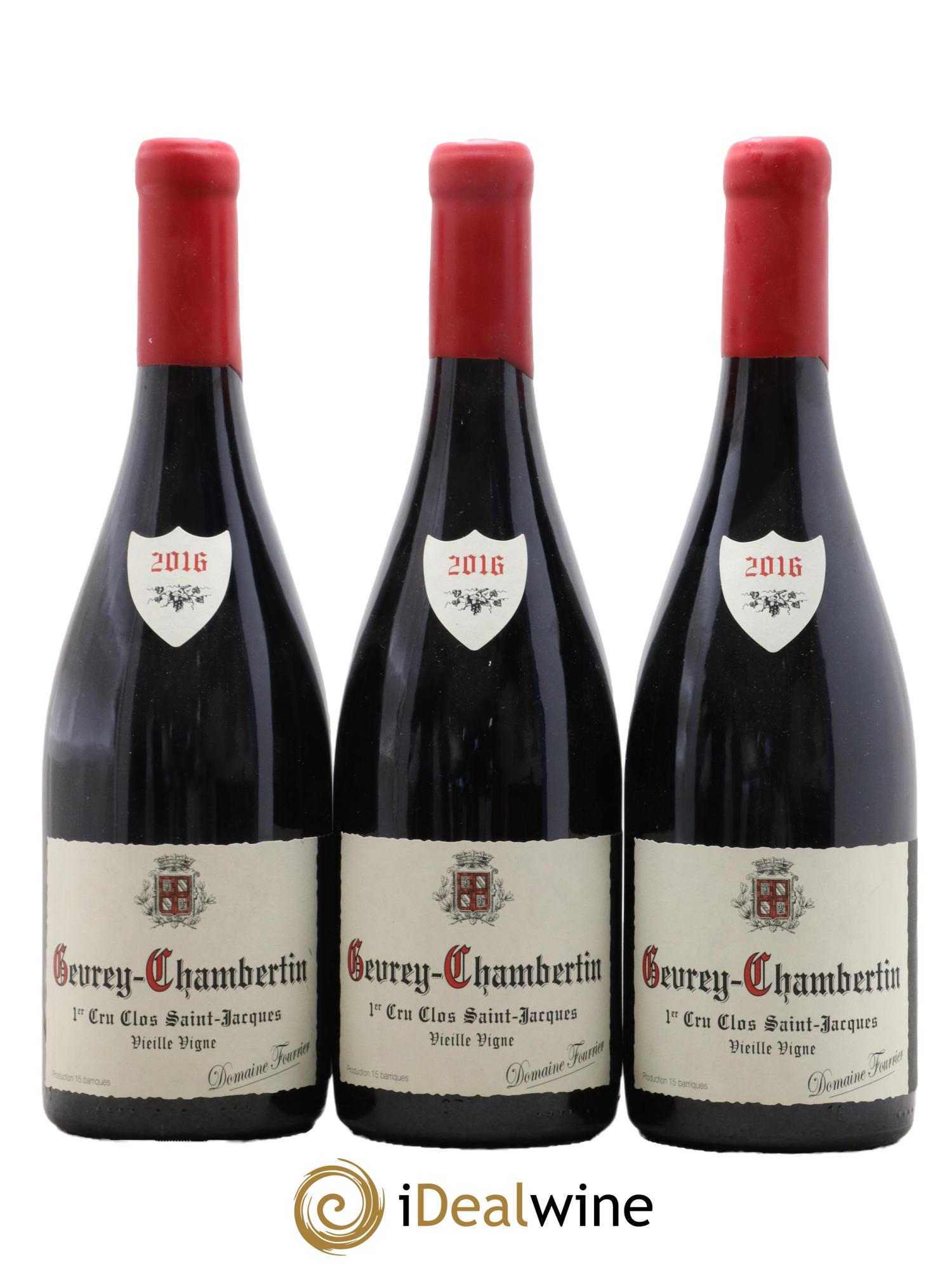 Gevrey-Chambertin 1er Cru Clos Saint-Jacques Vieille Vigne Fourrier (Domaine)  2016 - Lot de 3 bouteilles - 0