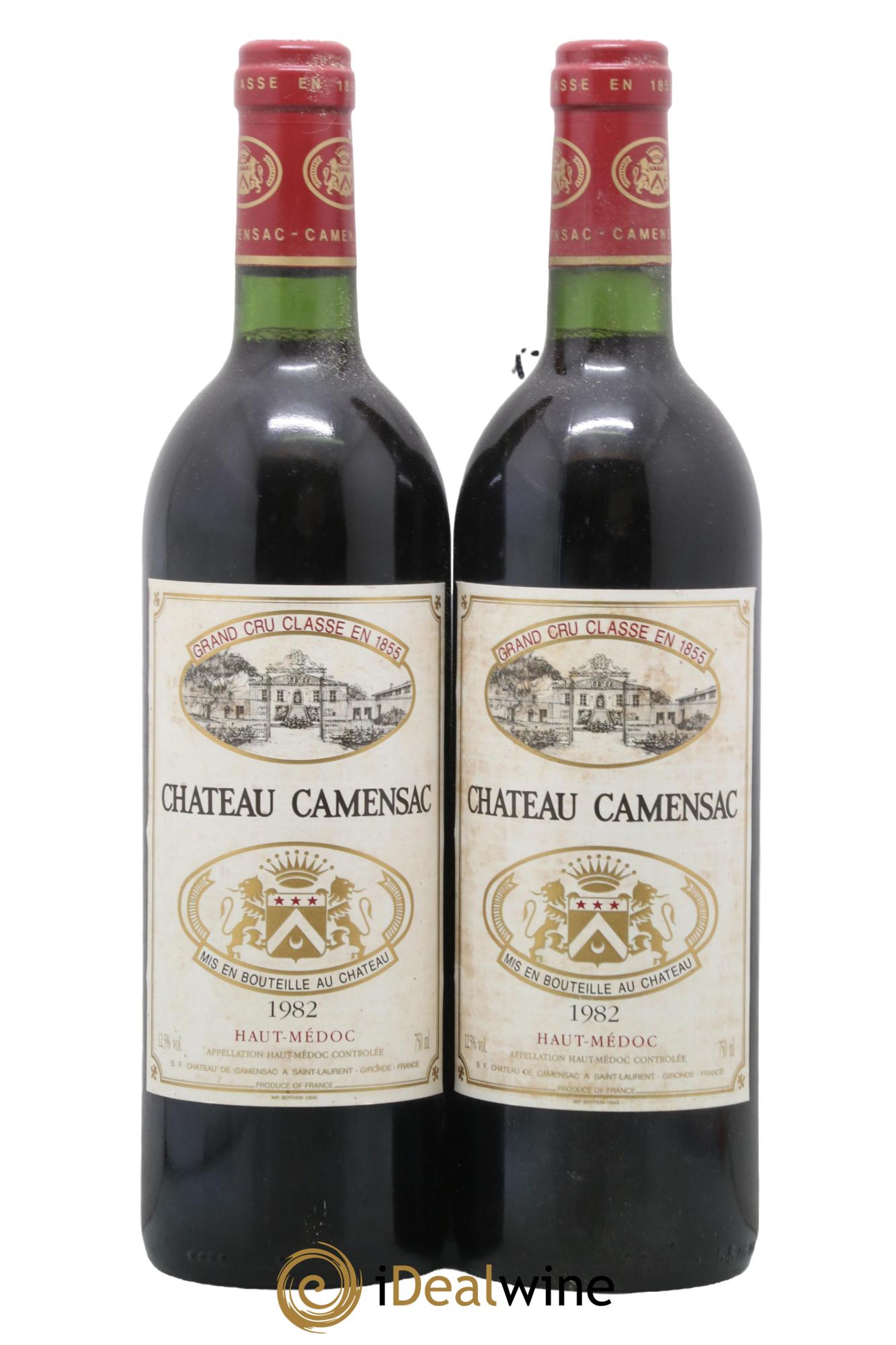 Château Camensac 5ème Grand Cru Classé 1982 - Lotto di 2 bottiglie - 0