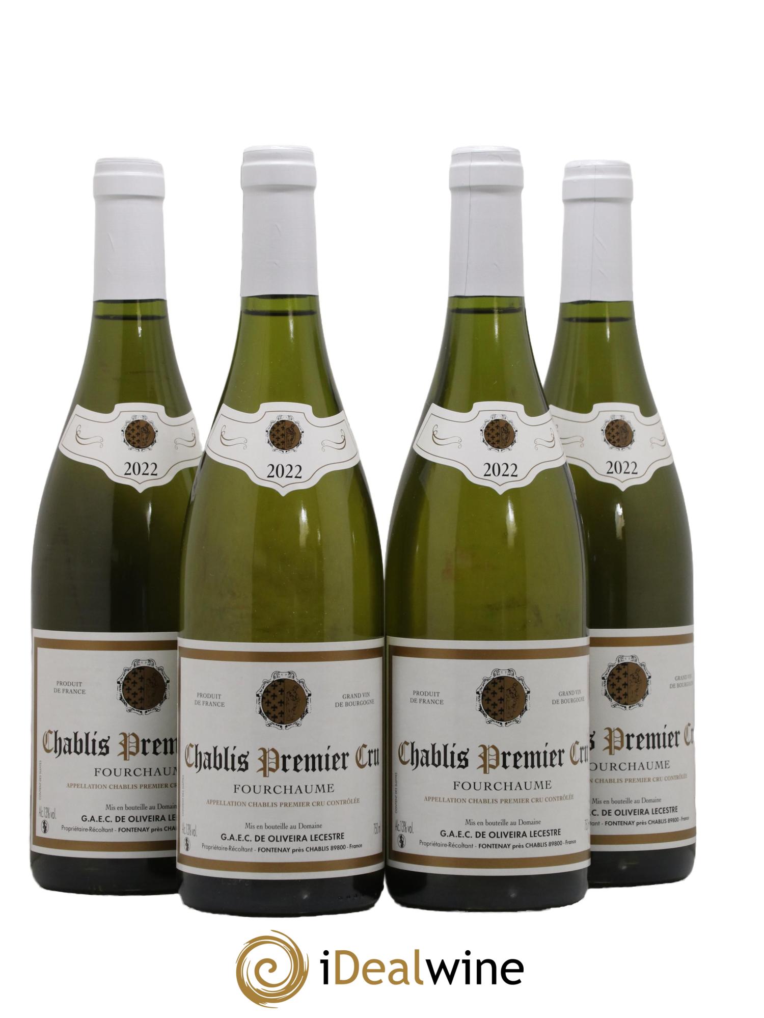 Chablis 1er Cru Fourchaume Gaec De Oliveira Lecestre 2022 - Posten von 4 Flaschen - 0