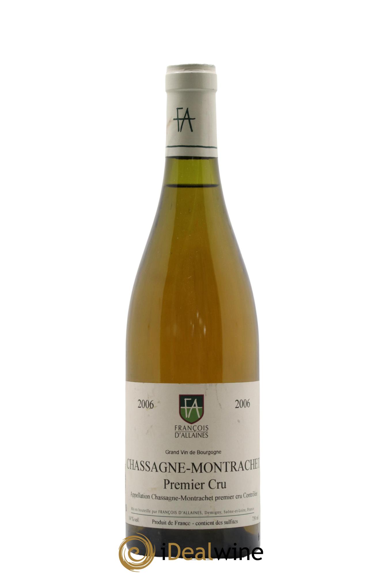 Chassagne-Montrachet 1er Cru François D'Allaines 2006 - Lot of 1 bottle - 0