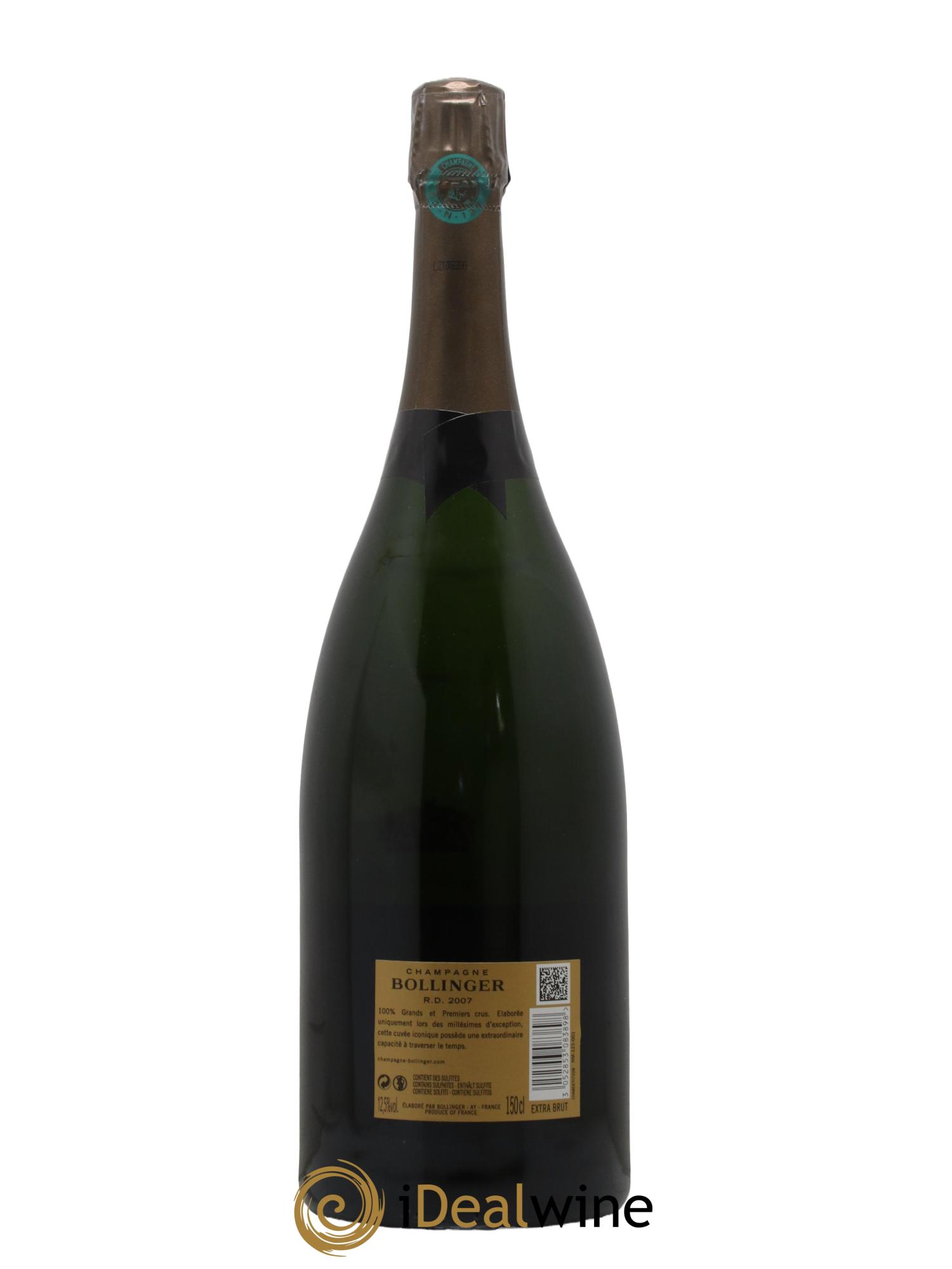 R.D. Extra Brut Bollinger 2007 - Lot of 1 magnum - 1