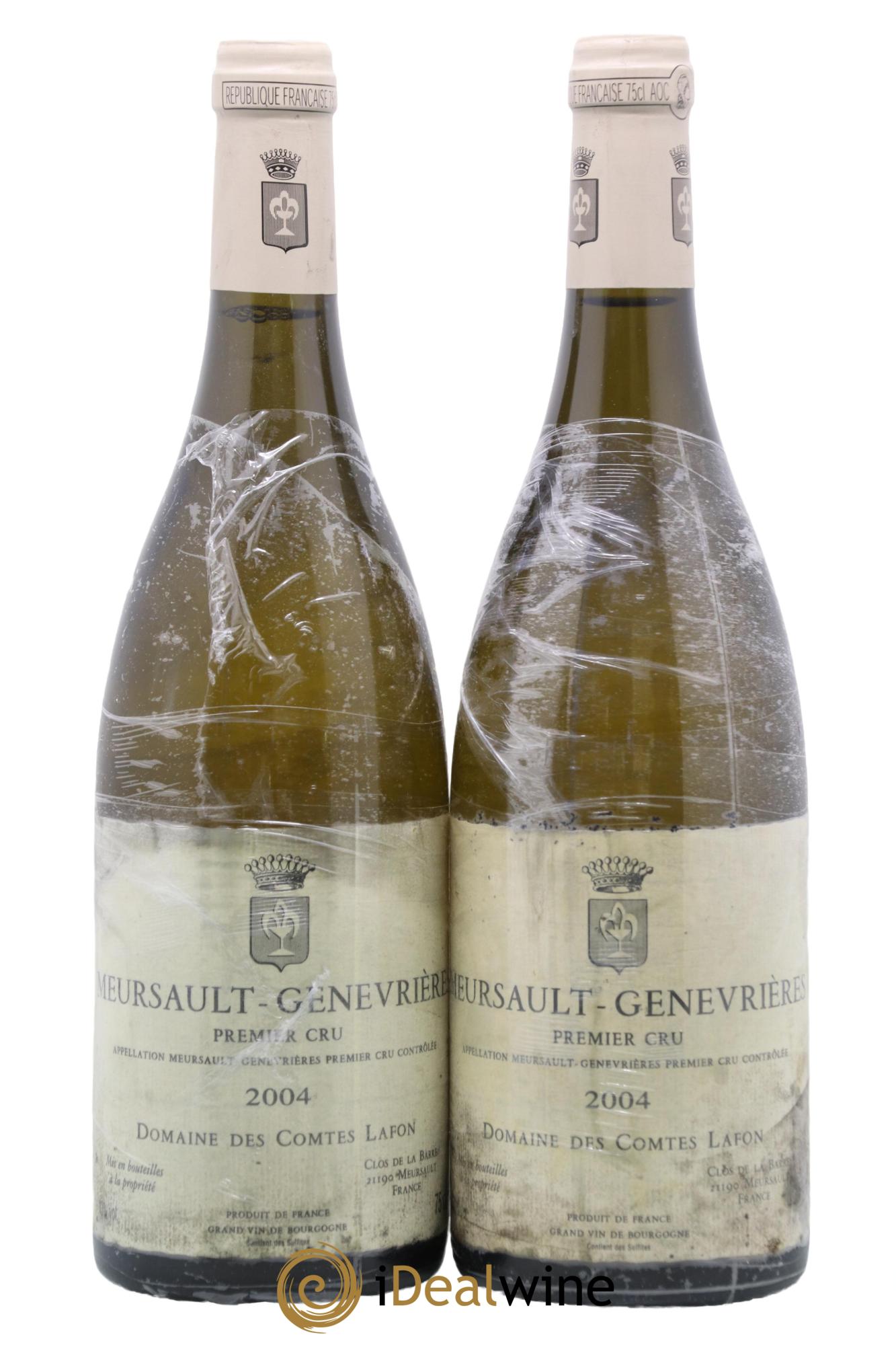 Meursault 1er Cru Genevrières Comtes Lafon (Domaine des) 2004 - Lot de 2 bouteilles - 0