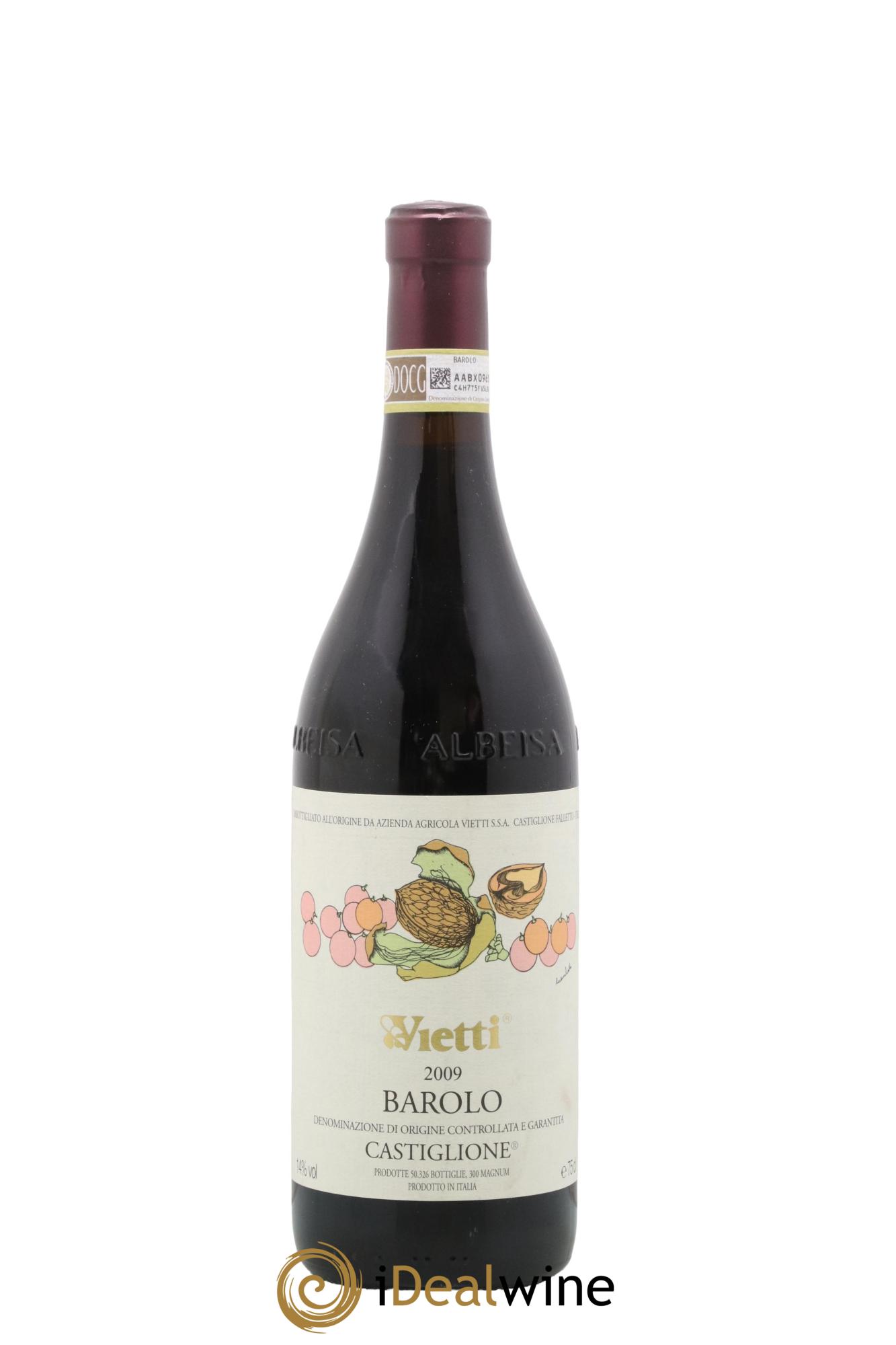 Barolo DOCG Castiglione Vietti 2009 - Posten von 1 Flasche - 0