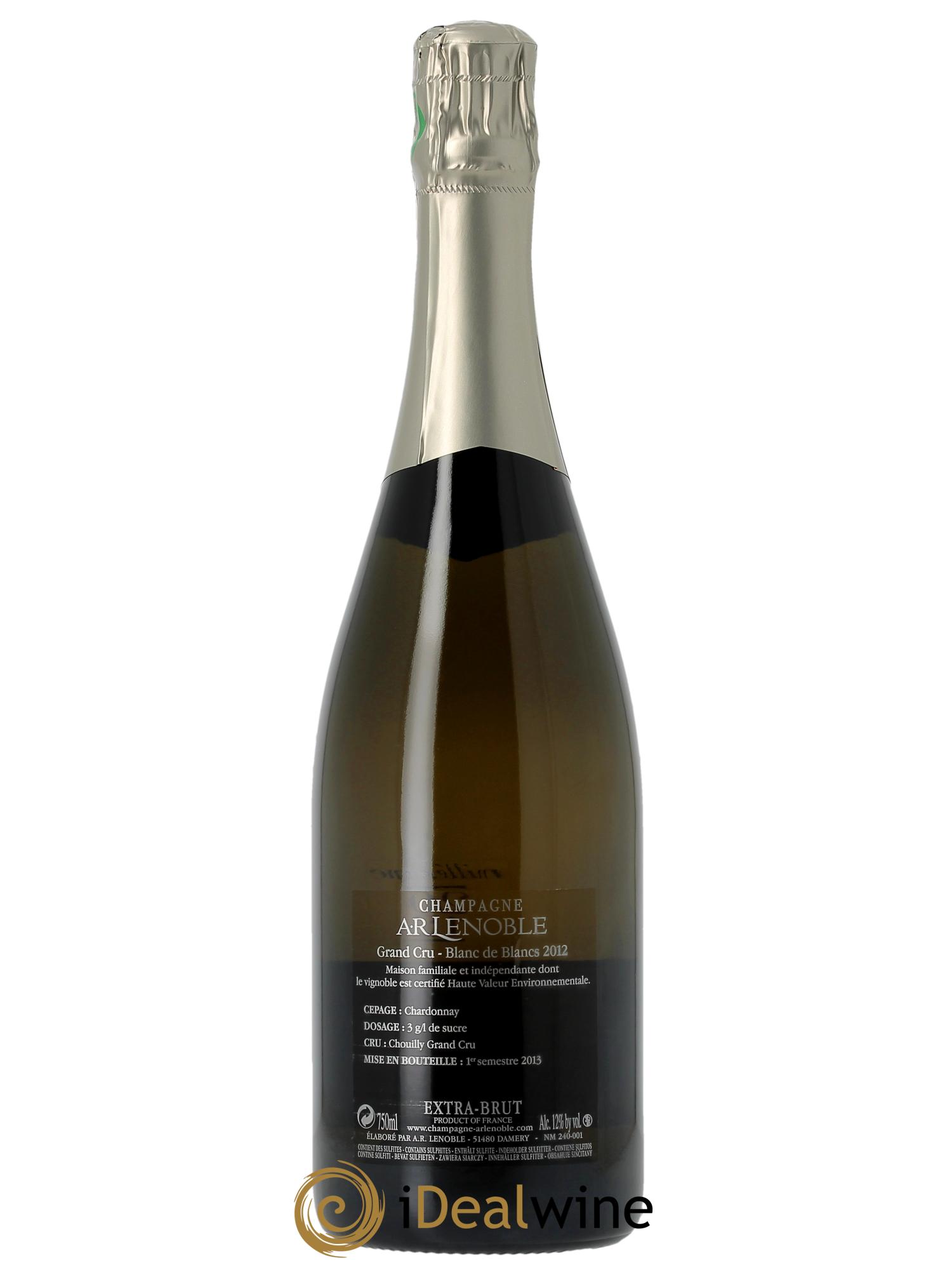 Blanc de Blancs Chouilly Grand Cru Extra Brut AR Lenoble  - Lotto di 1 bottiglia - 1