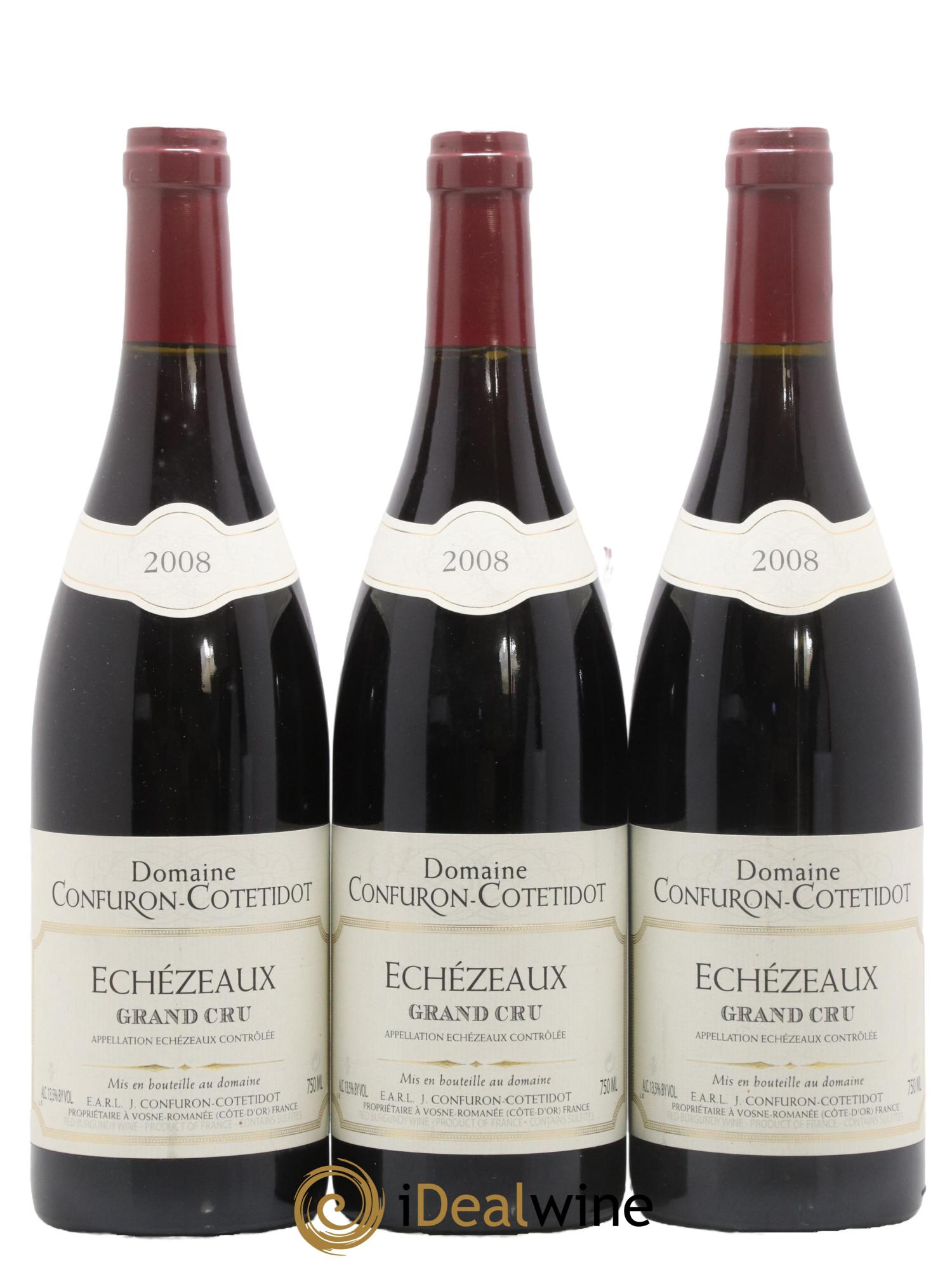 Echezeaux Grand Cru Confuron-Cotetidot 2008 - Posten von 3 Flaschen - 0