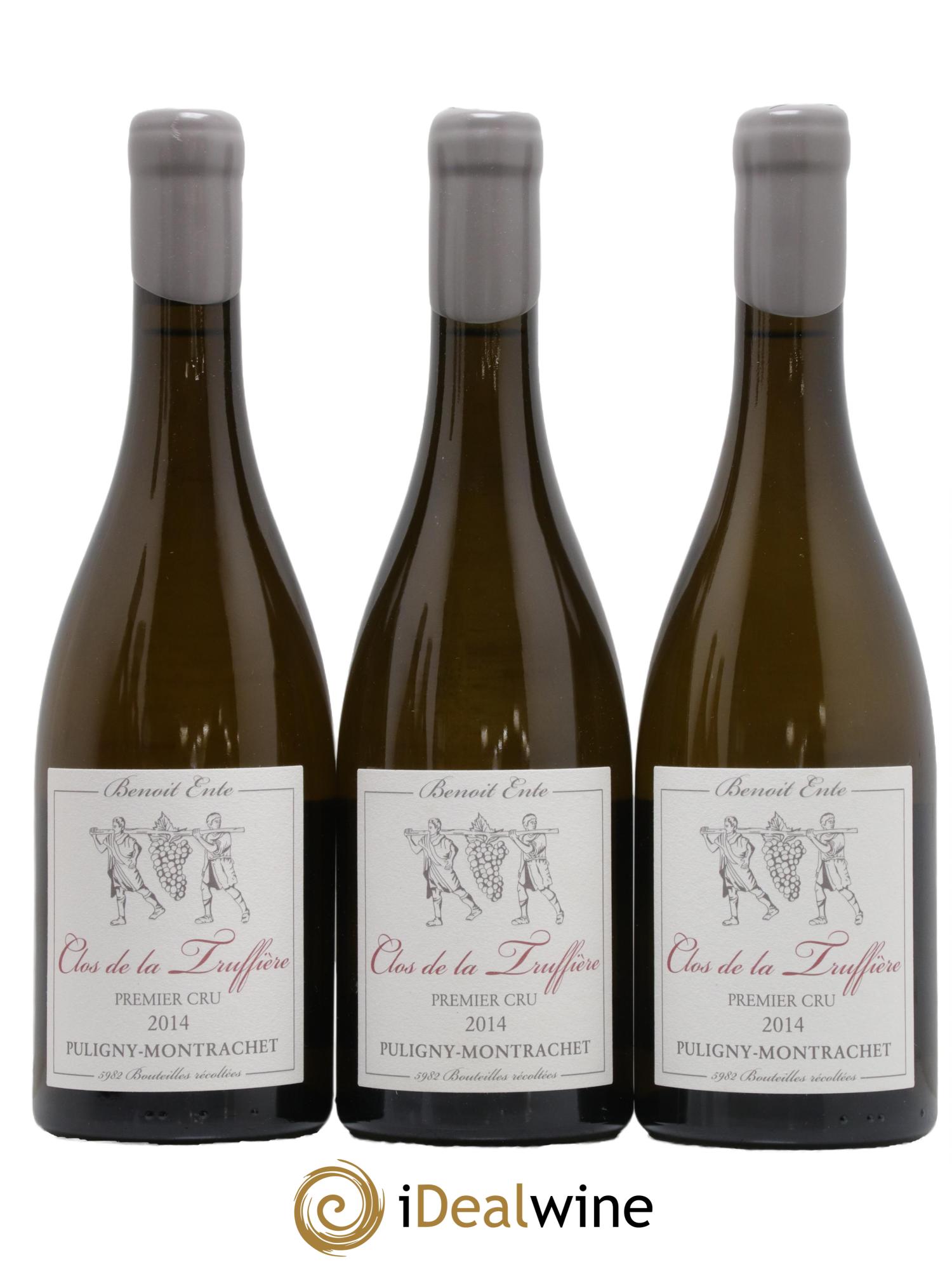 Puligny-Montrachet 1er Cru Clos de la Truffière Benoit Ente 2014 - Lot of 3 bottles - 0