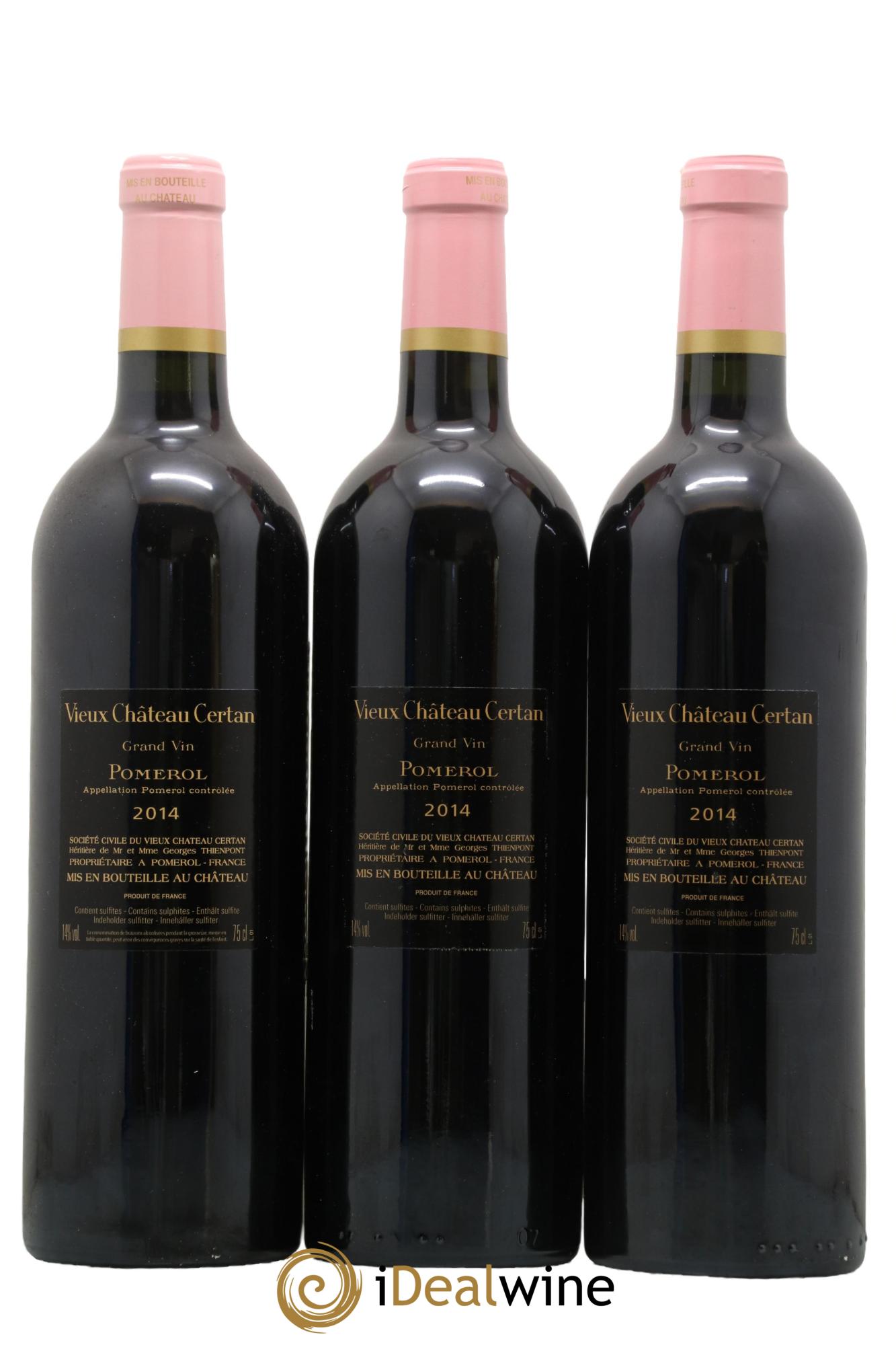 Vieux Château Certan 2014 - Posten von 3 Flaschen - 1