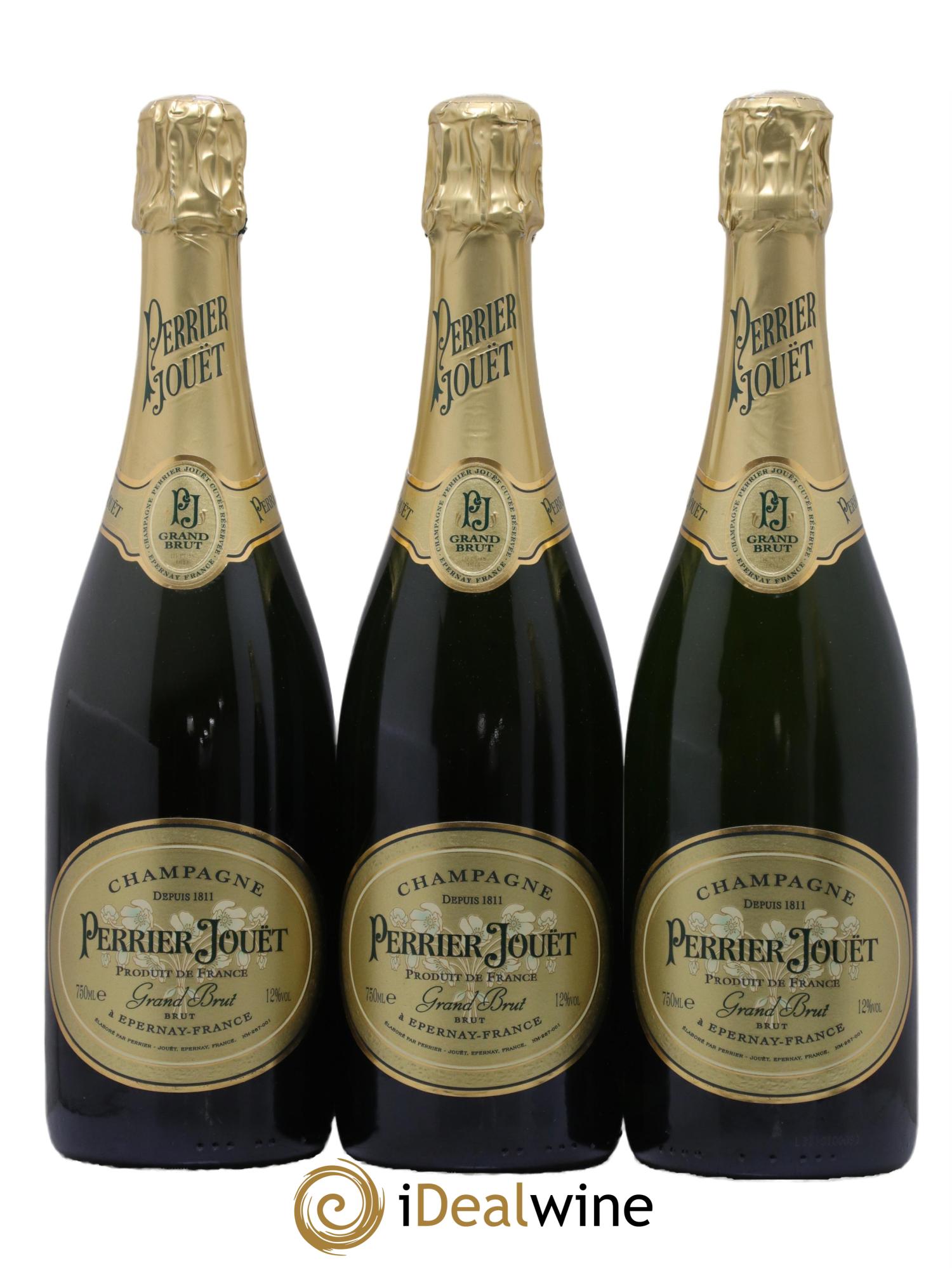 Grand Brut Perrier-Jouët  - Posten von 3 Flaschen - 0