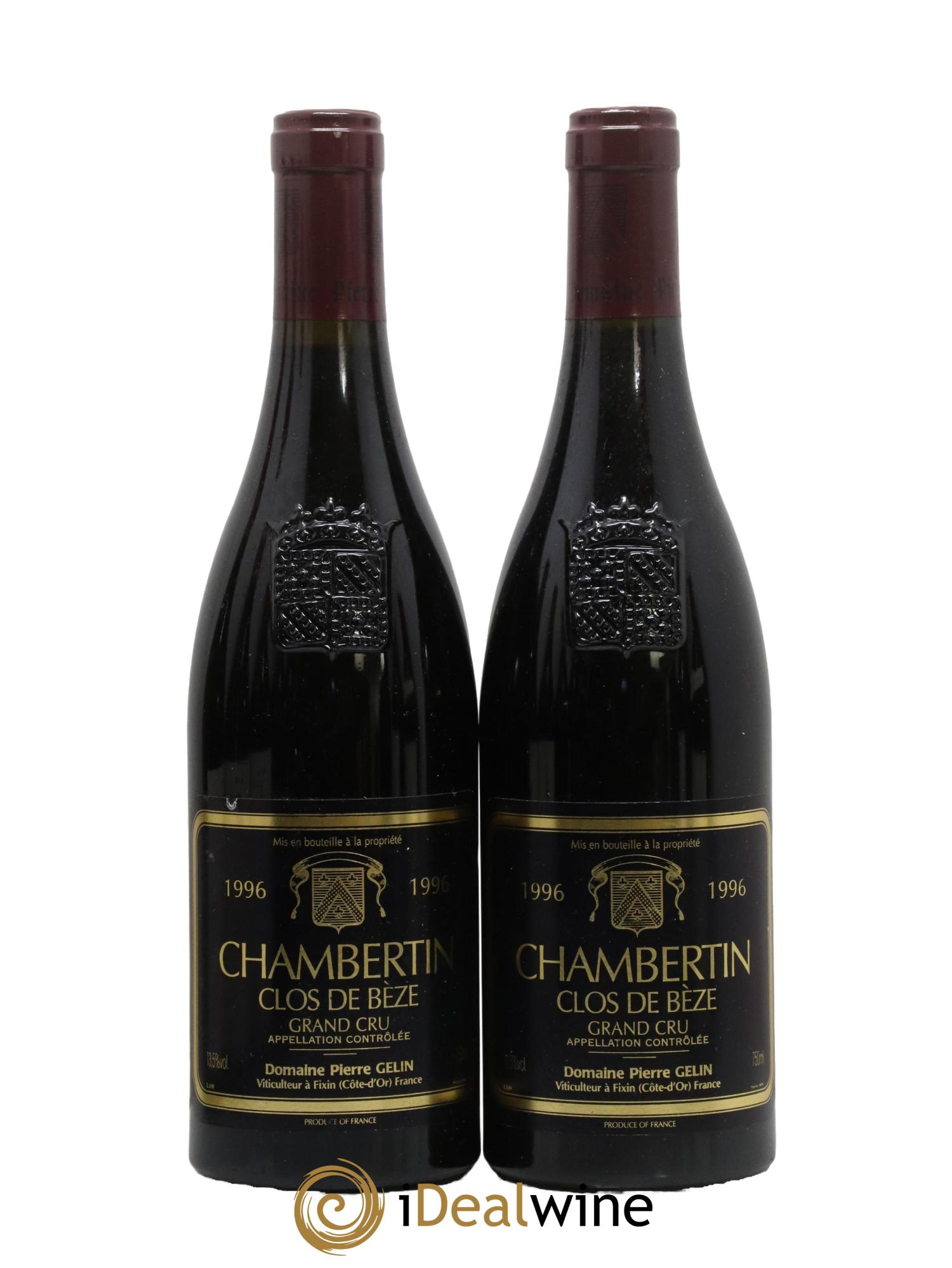 Chambertin Clos de Bèze Grand Cru Pierre Gelin 1996 - Lot de 2 bouteilles - 0