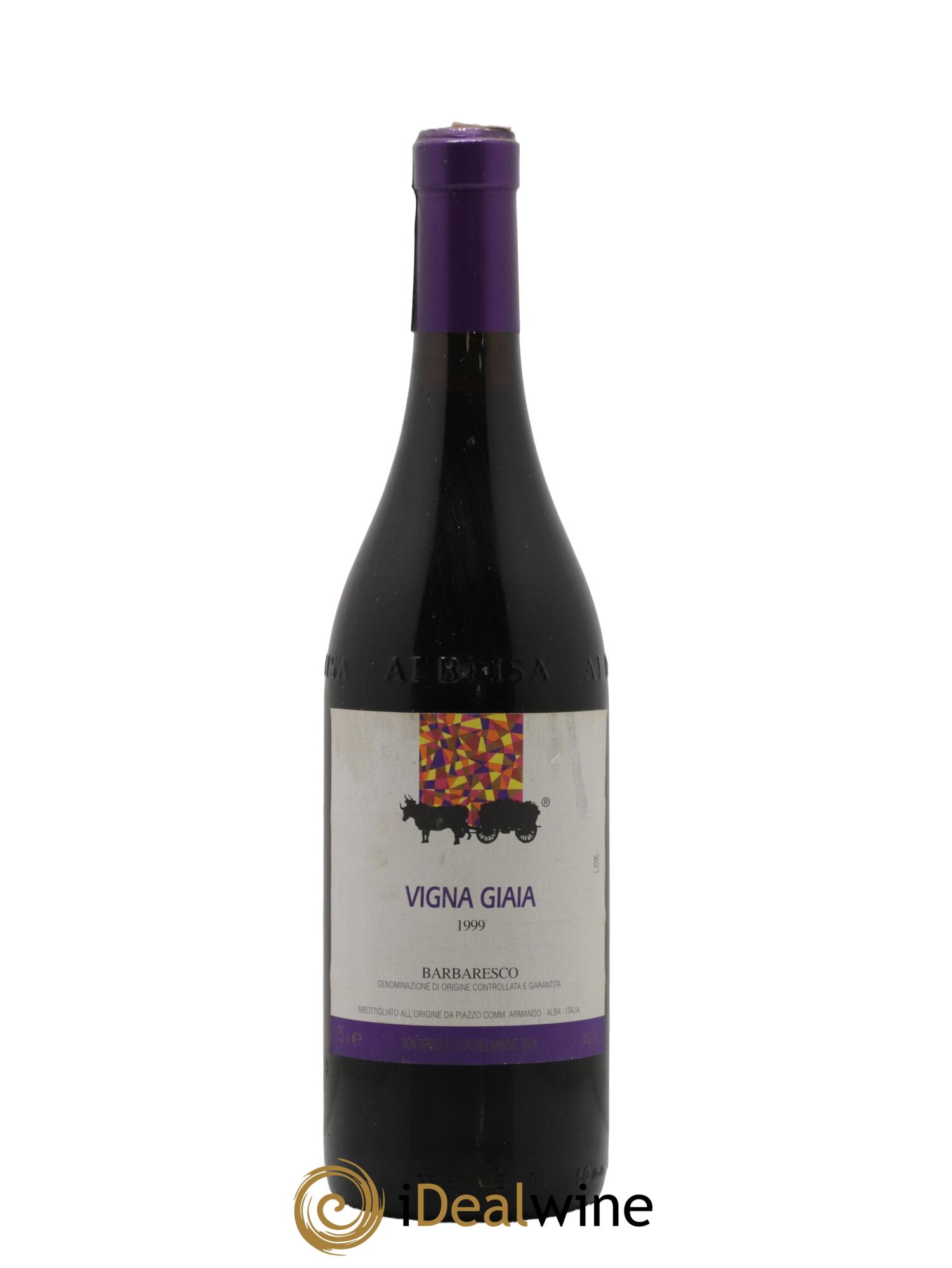 Barbaresco DOCG Piazzo Vigna Giaia 1999 - Lot de 1 bouteille - 0