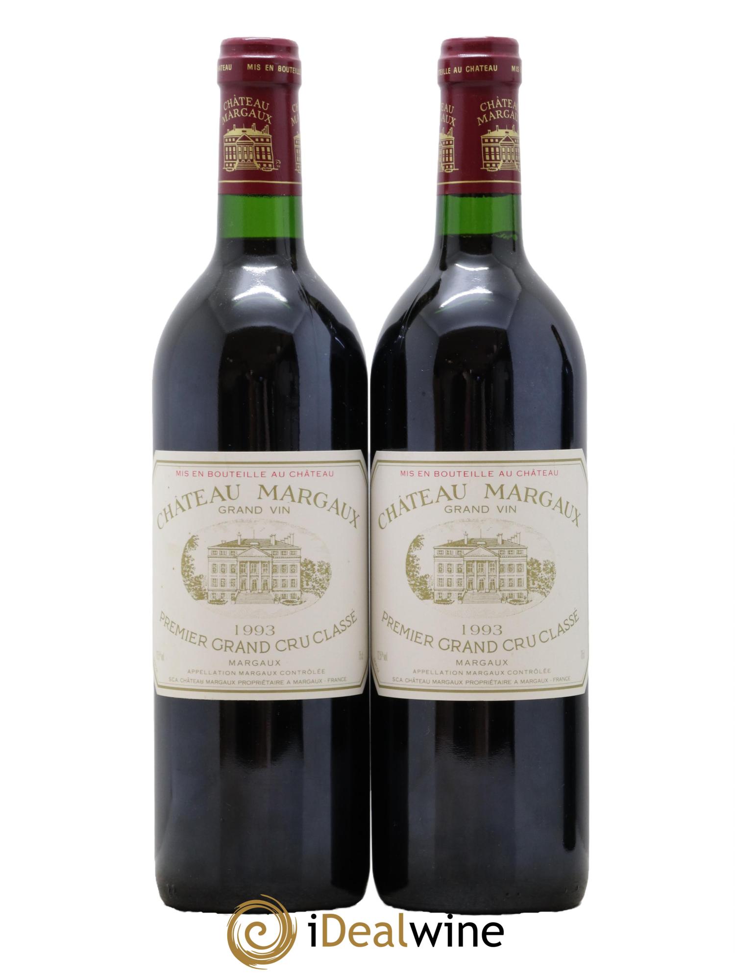 Château Margaux 1er Grand Cru Classé 1993 - Posten von 2 Flaschen - 0