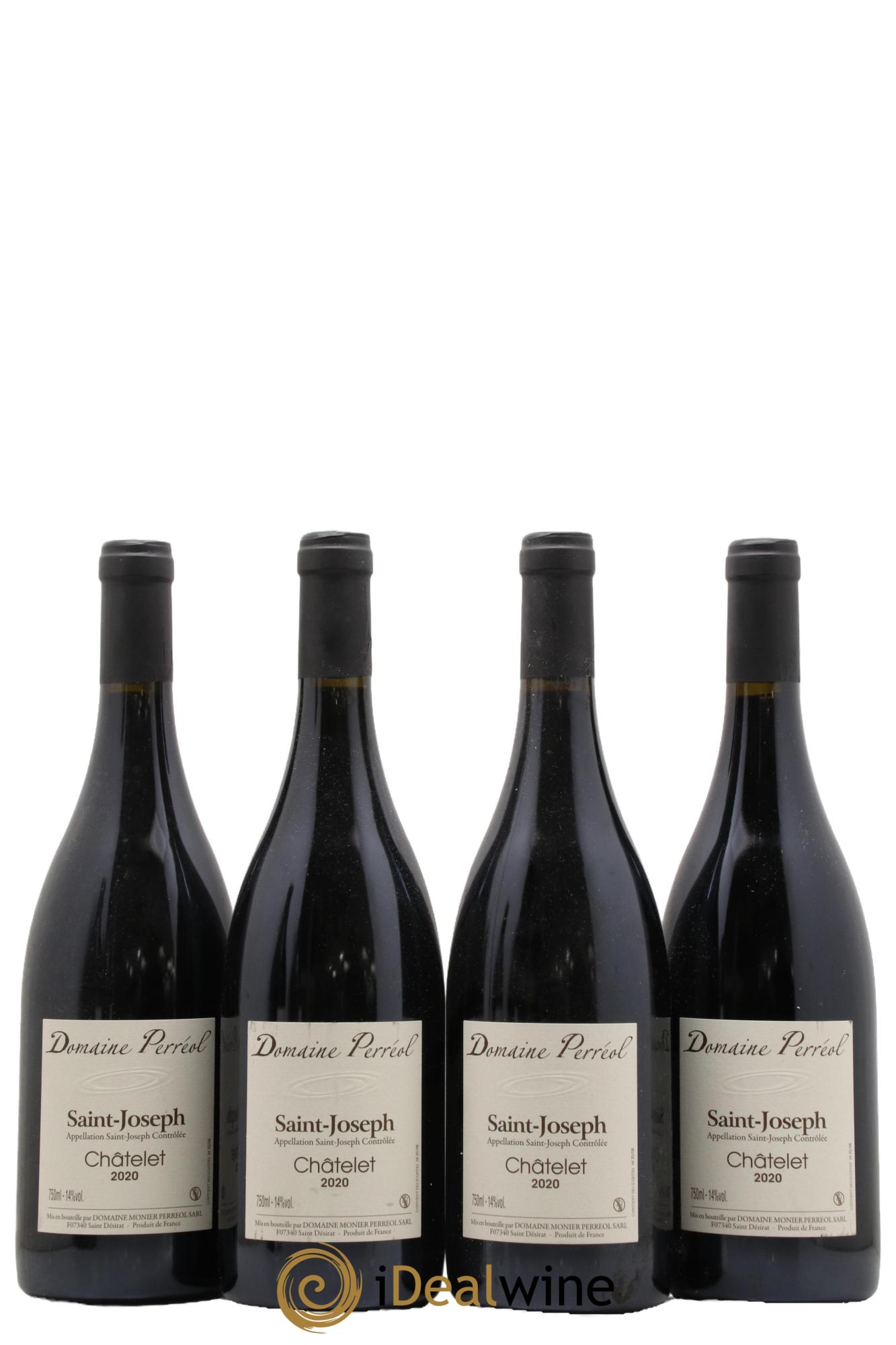 Saint-Joseph Chatelet Monier Perréol 2020 - Lot of 4 bottles - 0