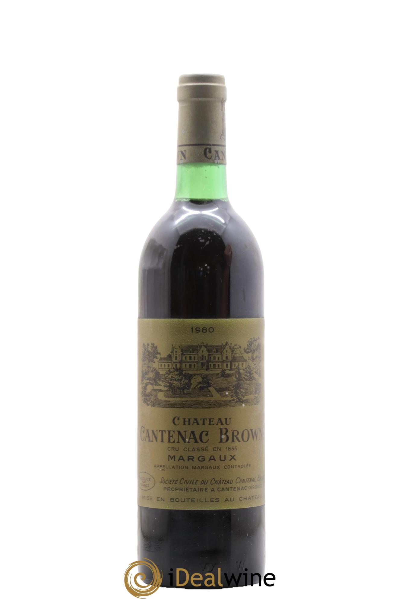 Château Cantenac Brown 3ème Grand Cru Classé  1980 - Lotto di 1 bottiglia - 0